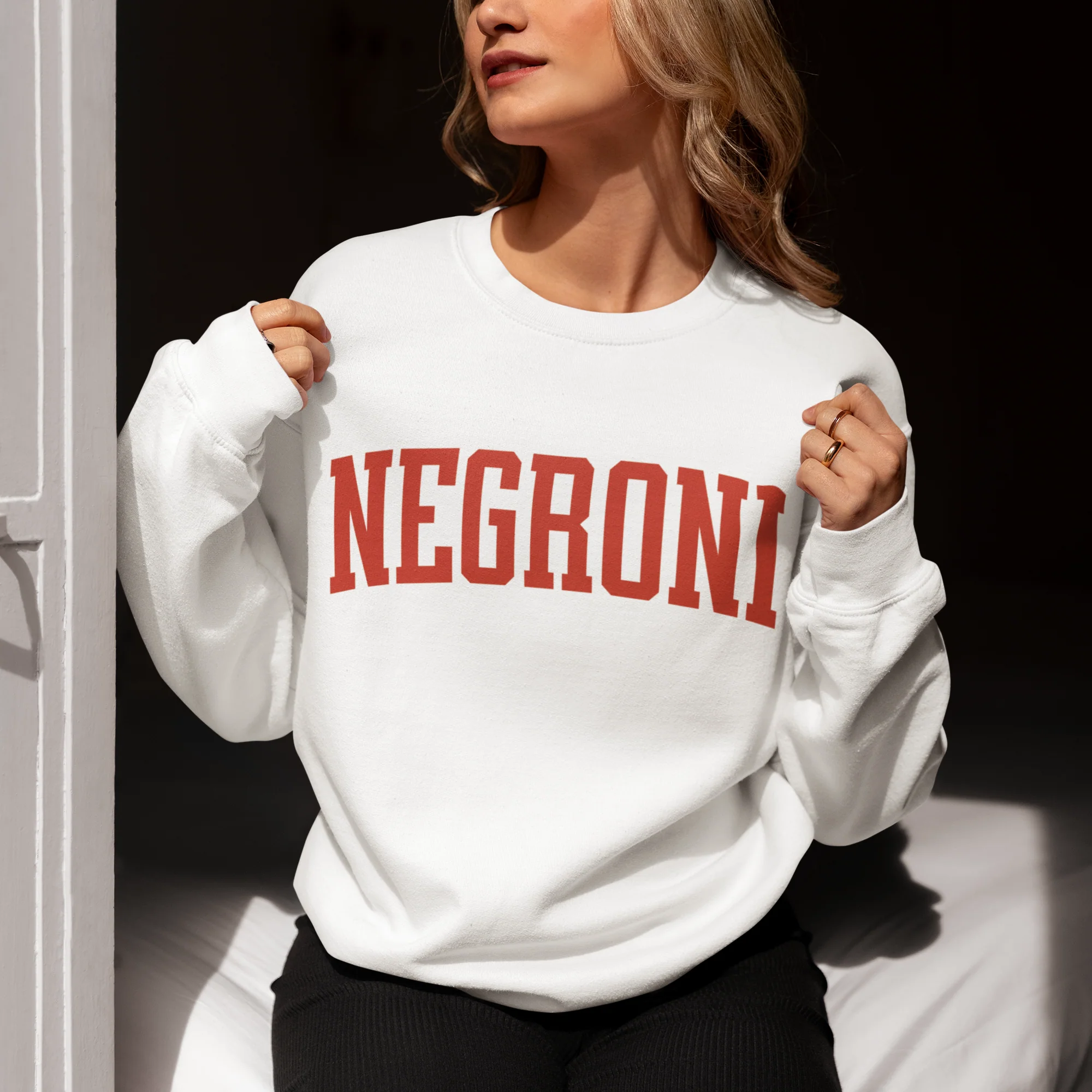 Negroni Italian Cocktail Varsity Sweatshirt - Image 7