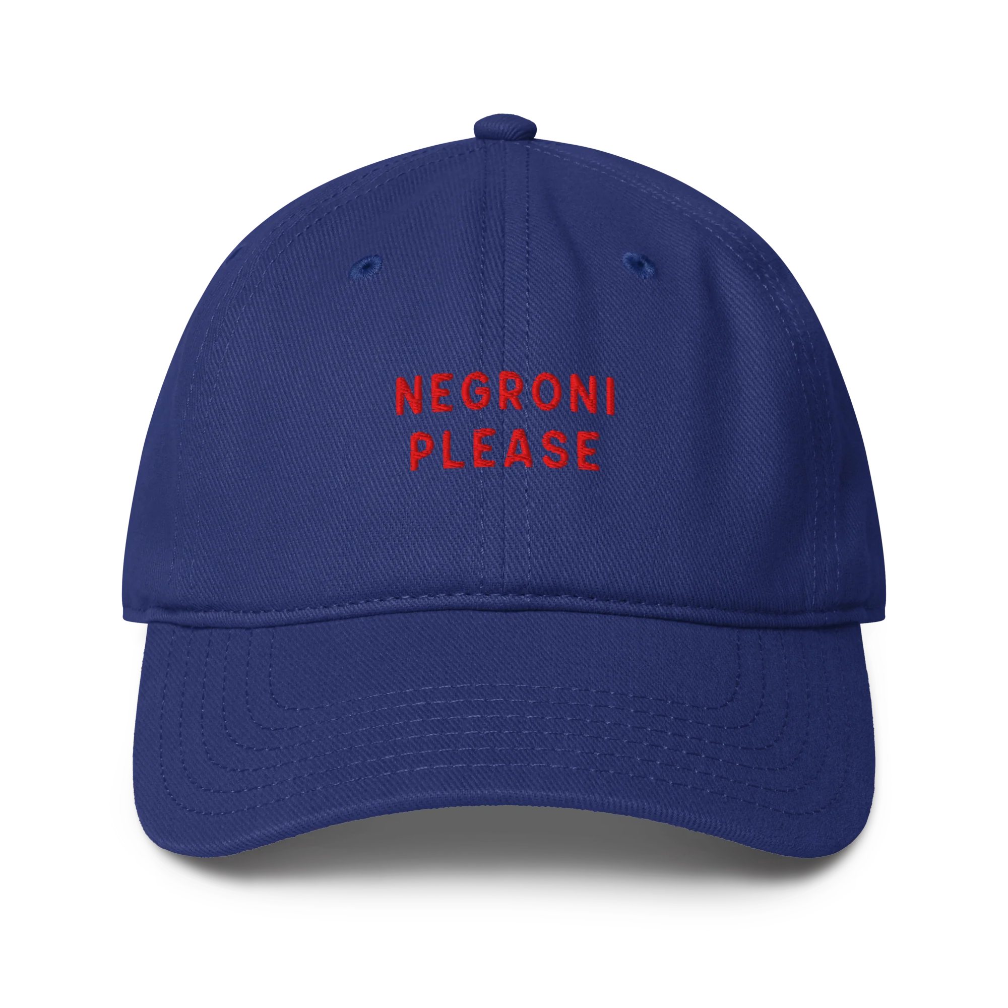 Negroni Please Cocktail Embroidered Baseball Cap