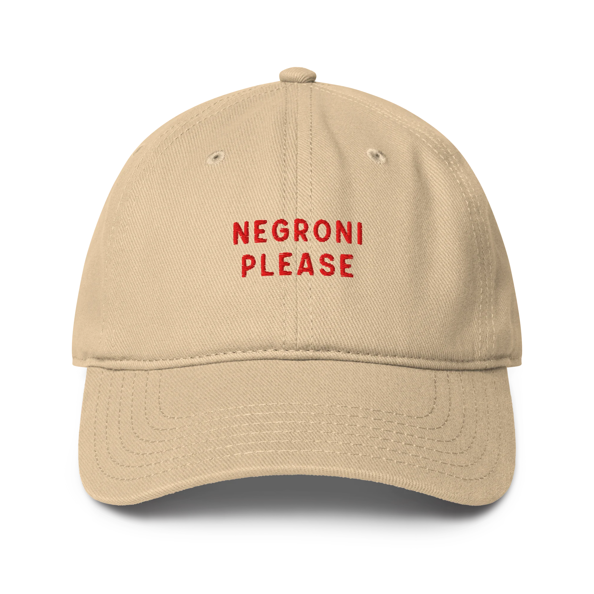 Negroni Please Cocktail Embroidered Baseball Cap - Image 4