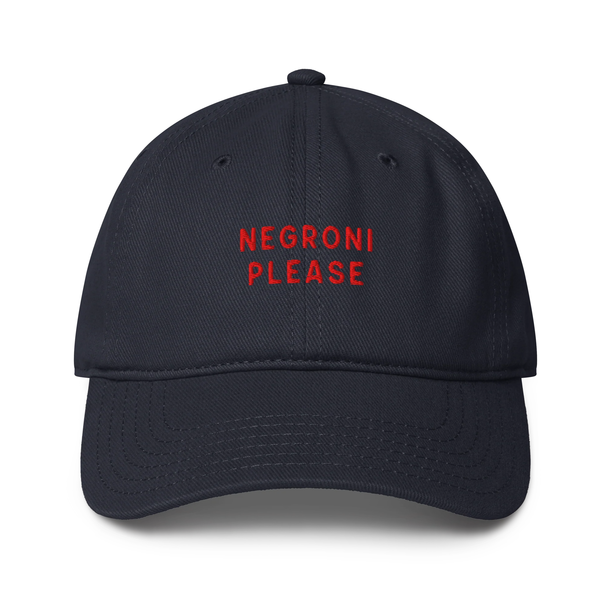 Negroni Please Cocktail Embroidered Baseball Cap - Image 5