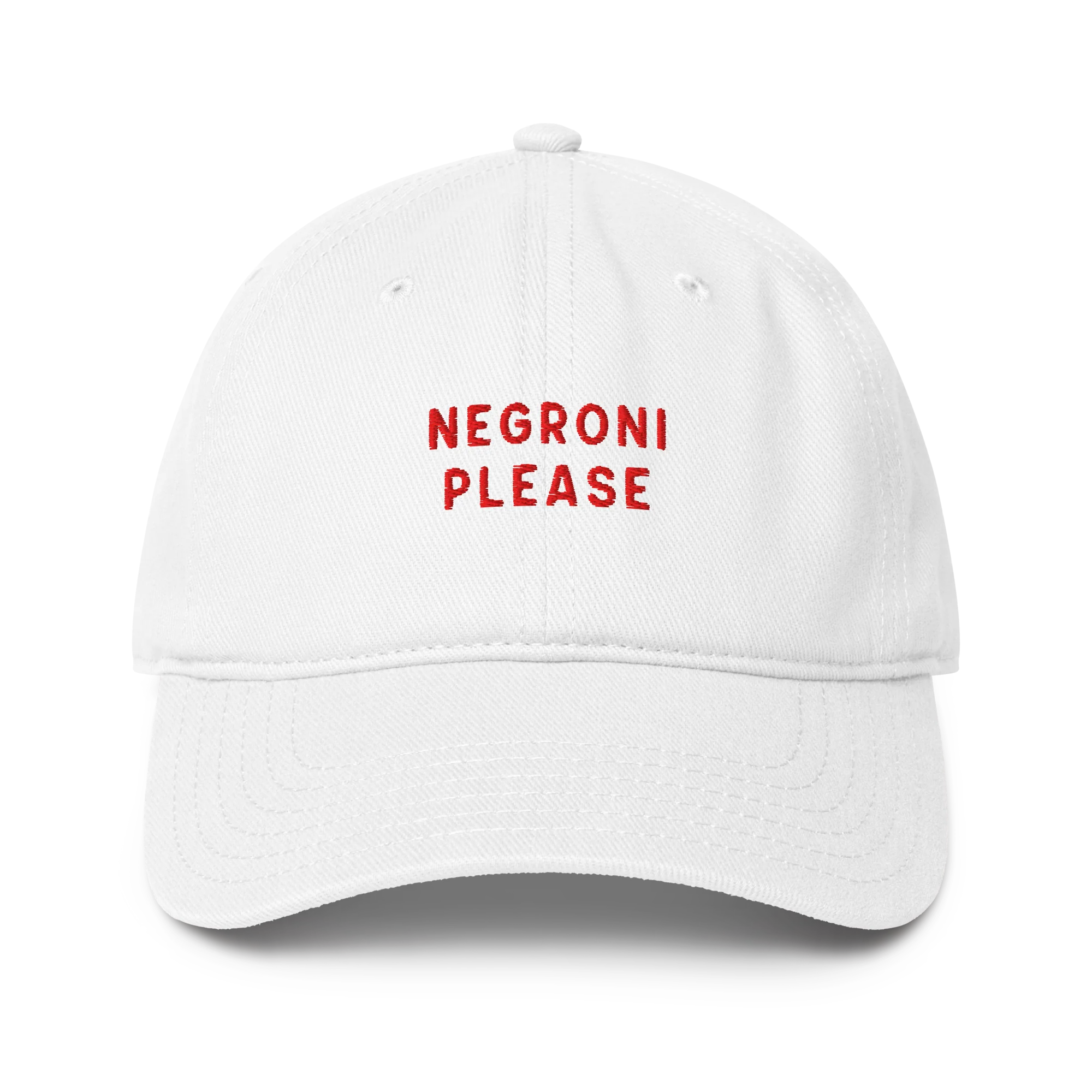 Negroni Please Cocktail Embroidered Baseball Cap - Image 7