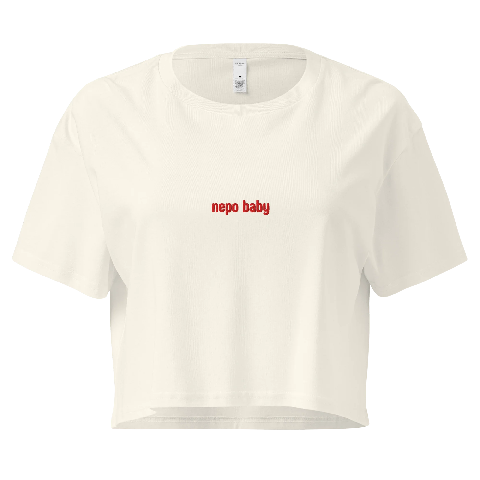 Nepo Baby Embroidered Crop Tee - Image 3