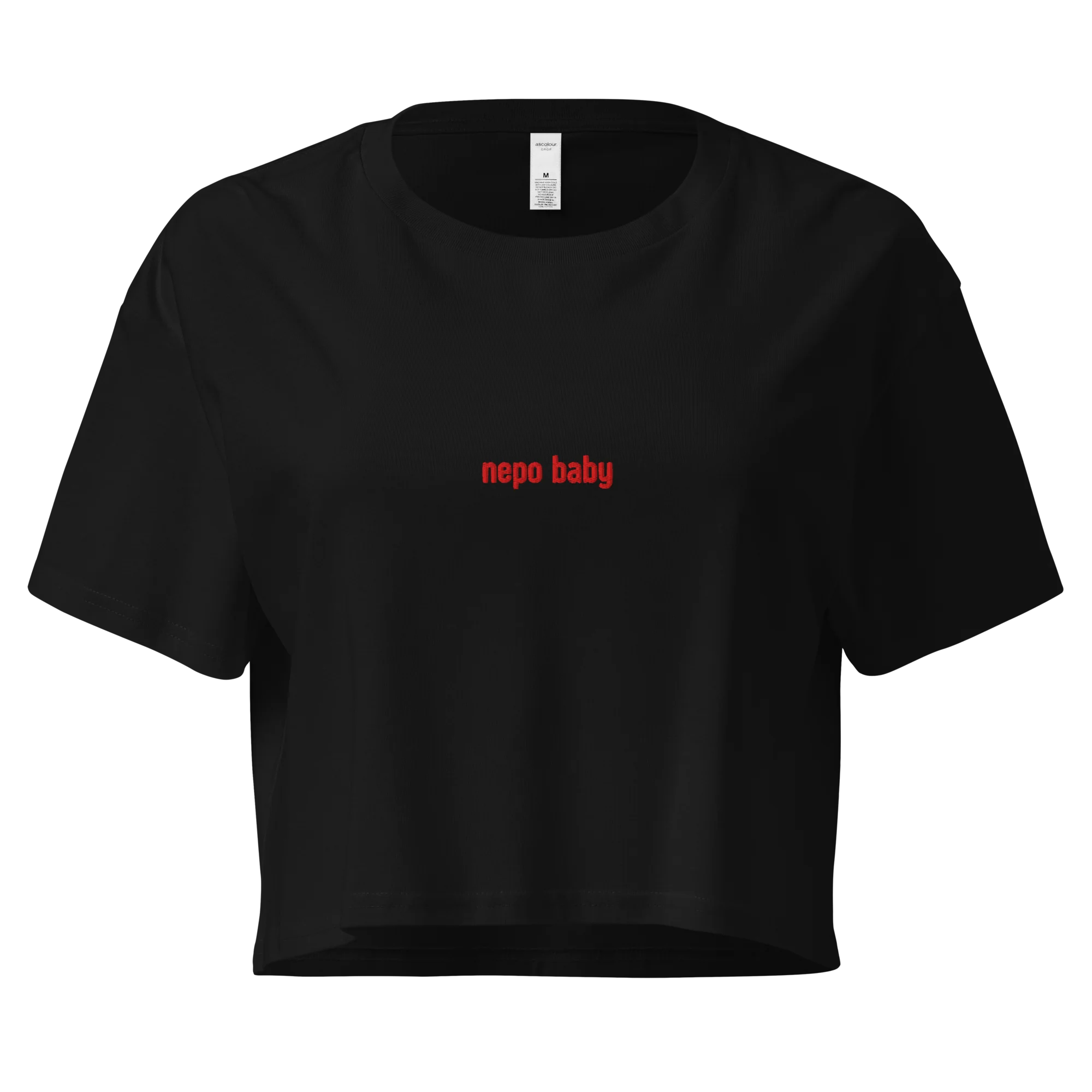 Nepo Baby Embroidered Crop Tee - Image 4