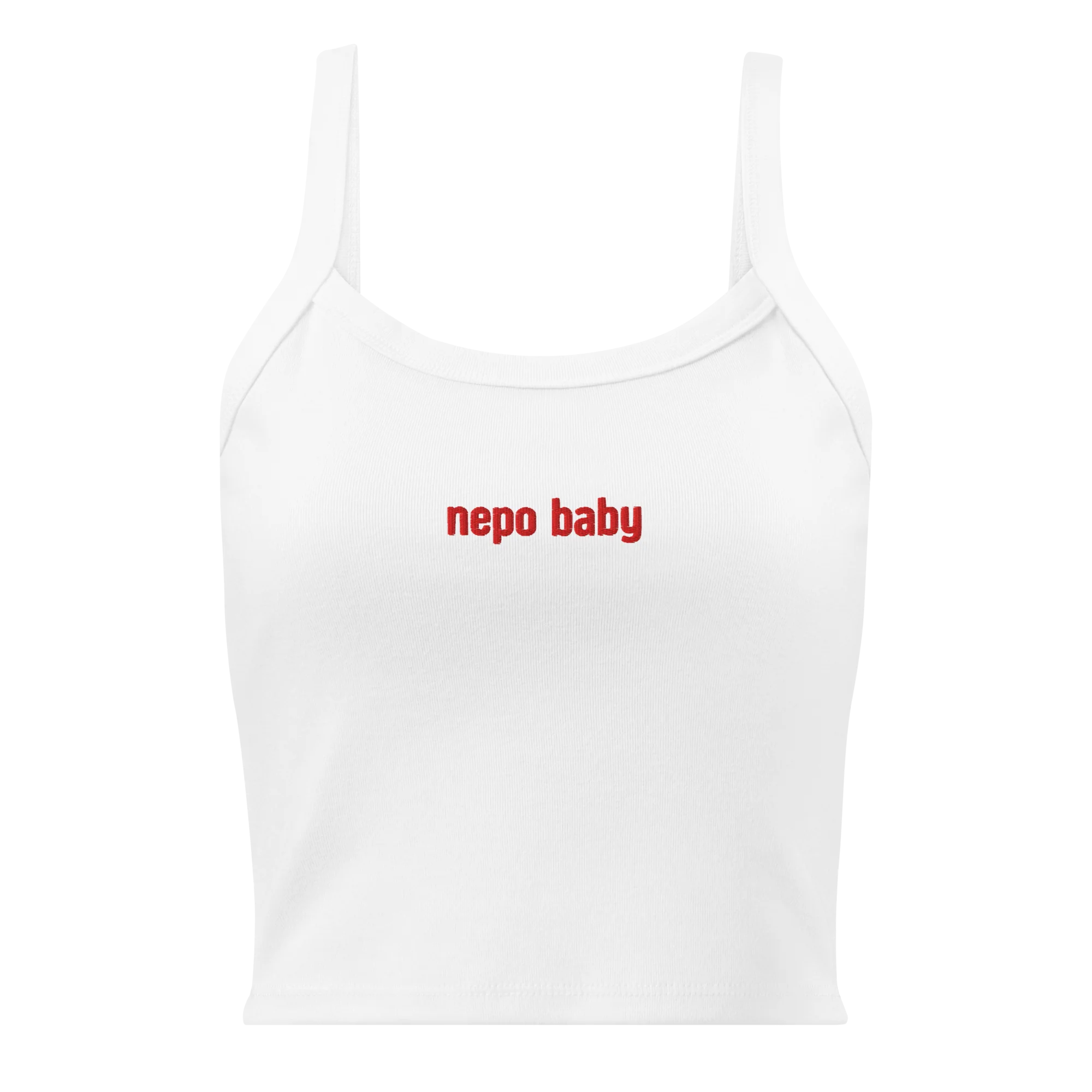 Nepo Baby Rib Embroidered Tank Top - Image 3