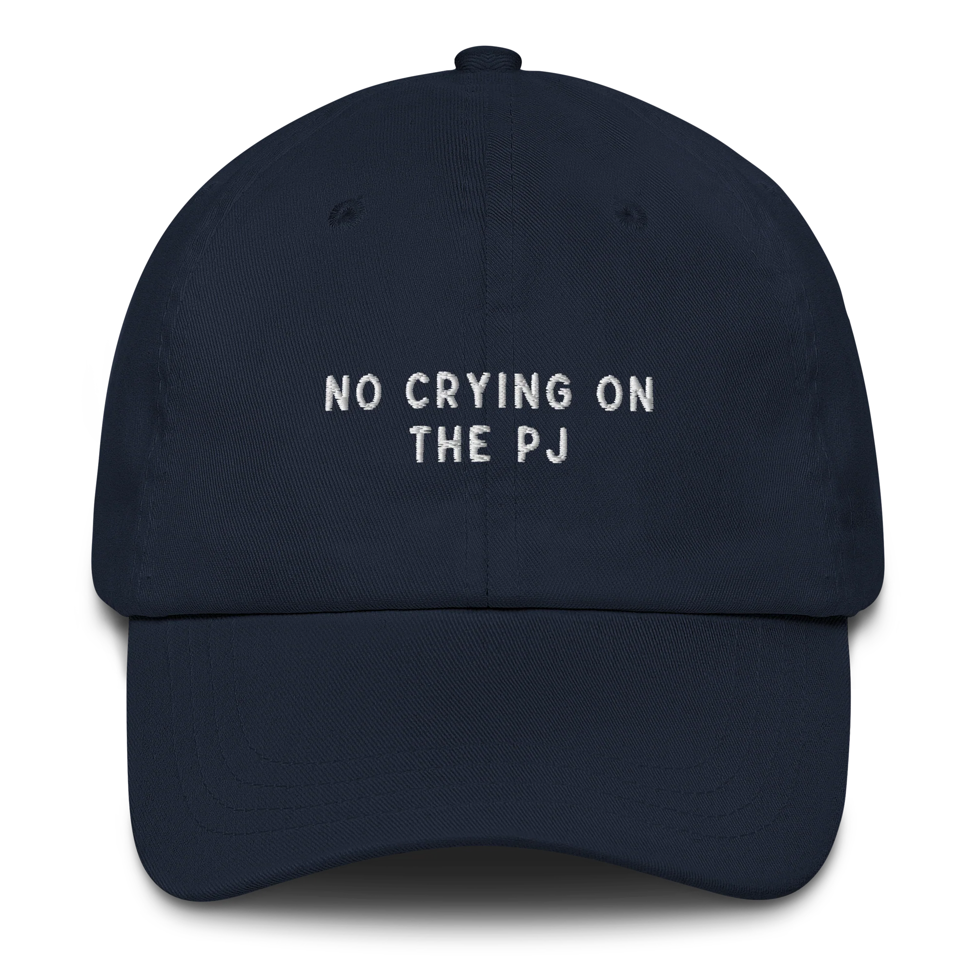 No Crying on the PJ Embroidered Cap