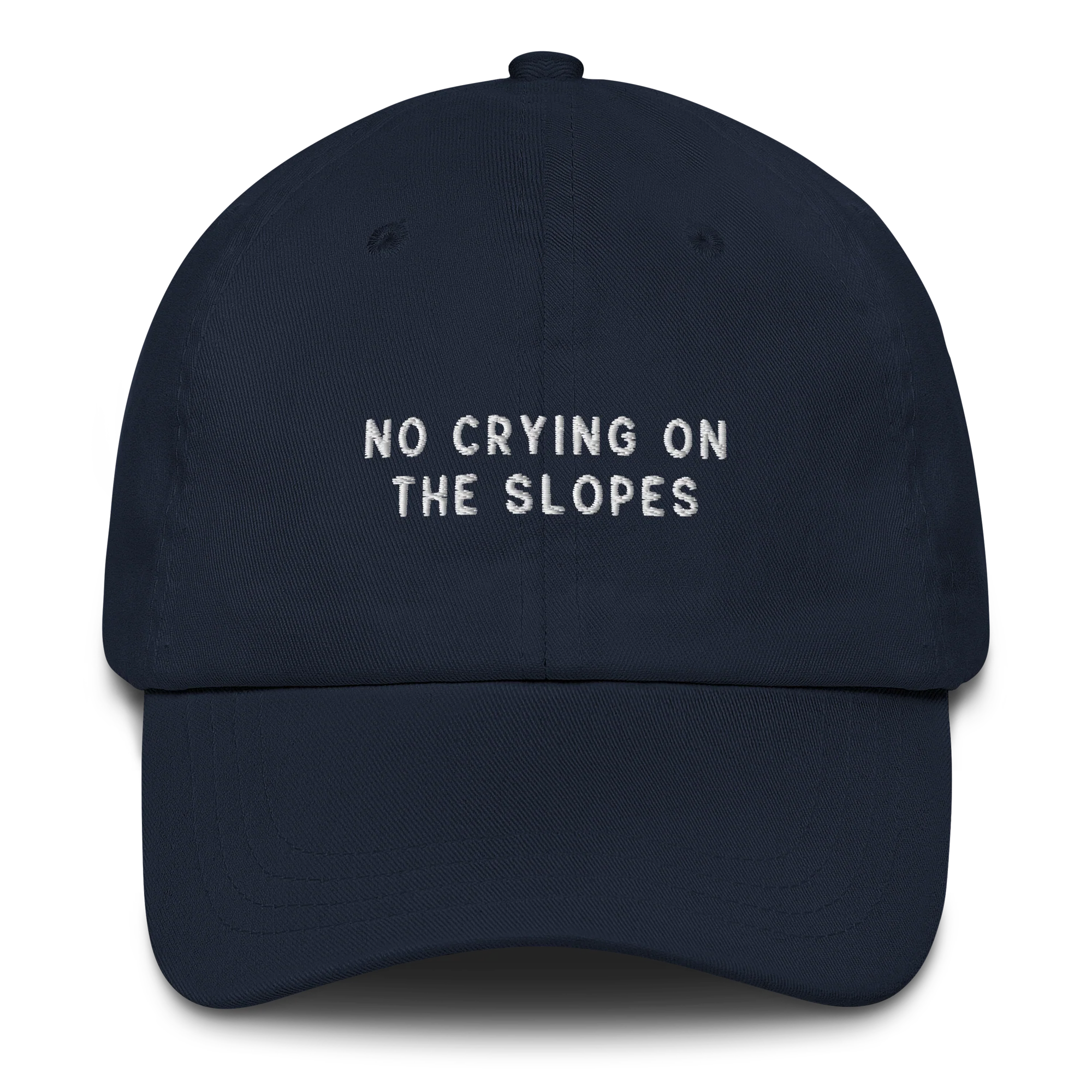 No Crying on the Slopes Embroidered Cap - Image 3