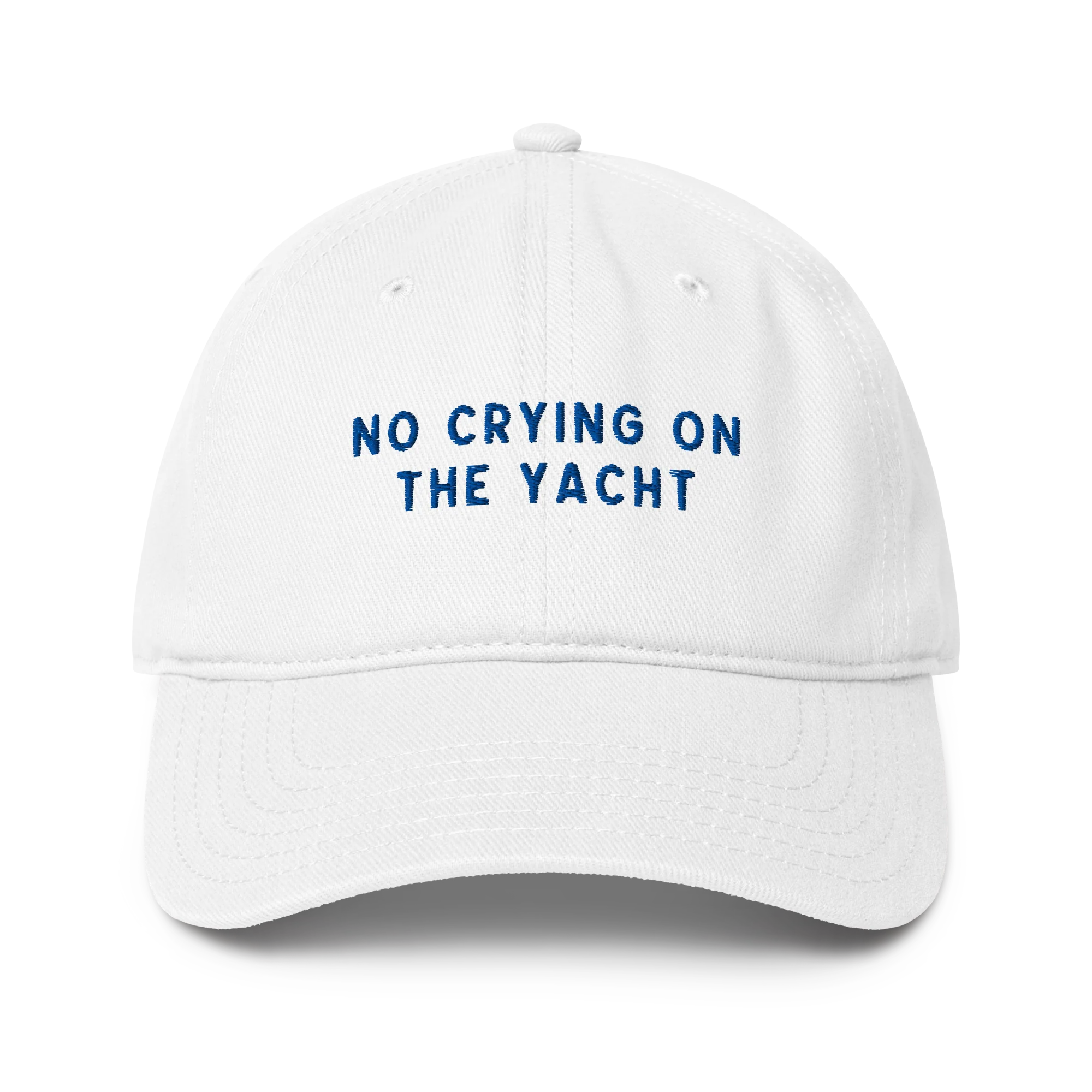 No Crying on the Yacht Embroidered Baseball Cap - Image 2