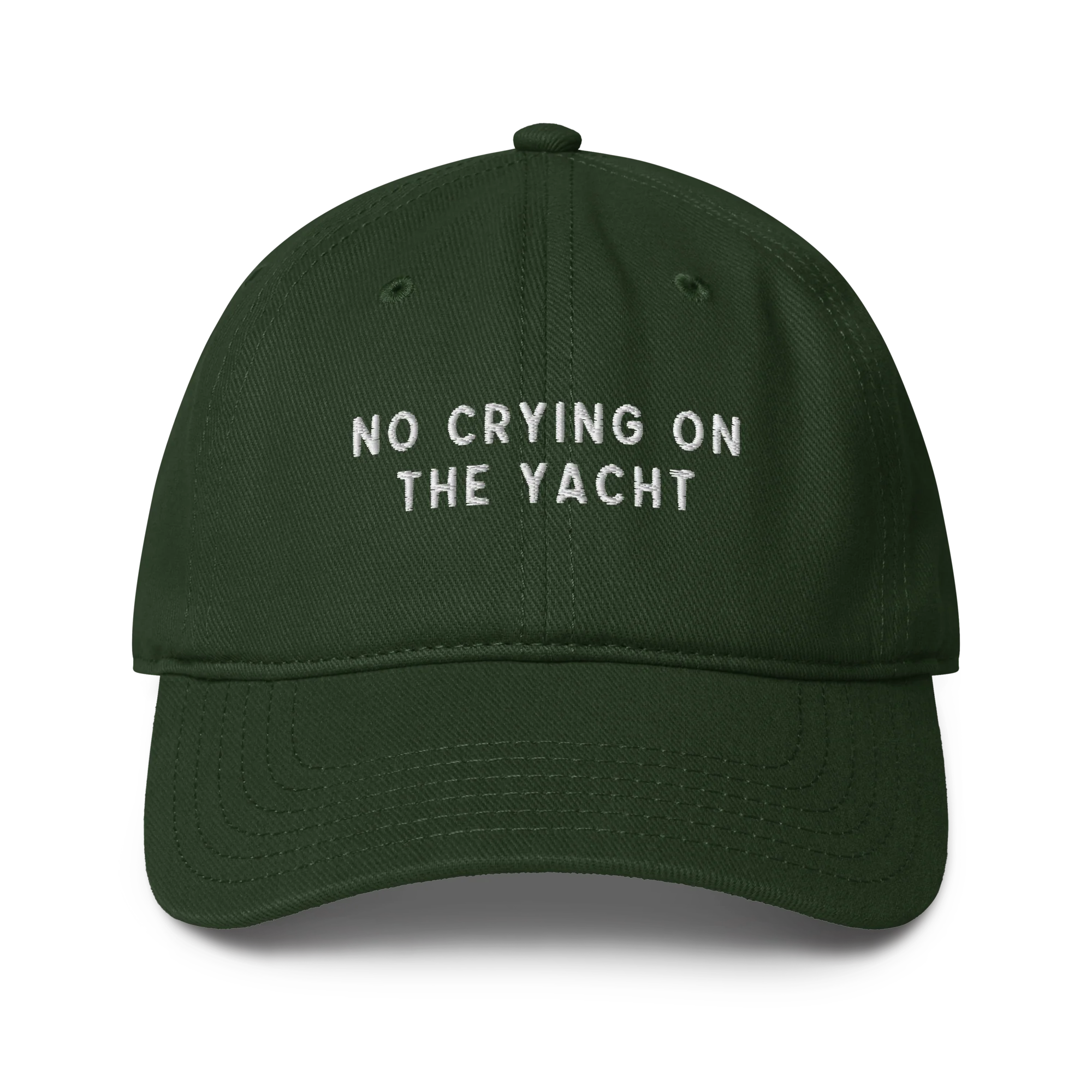 No Crying on the Yacht Embroidered Baseball Cap - Image 6