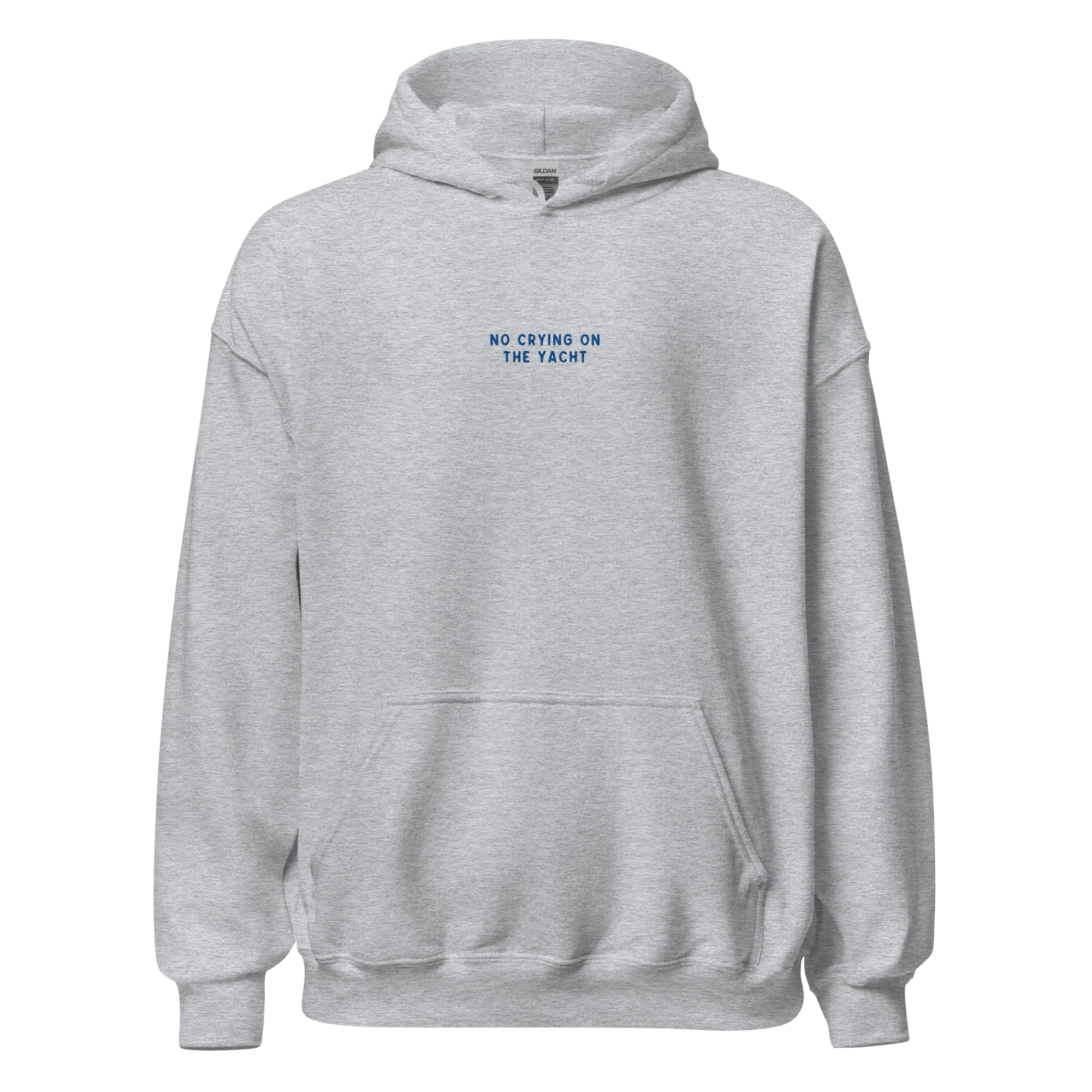 No Crying on the Yacht Embroidered Hoodie - Image 3