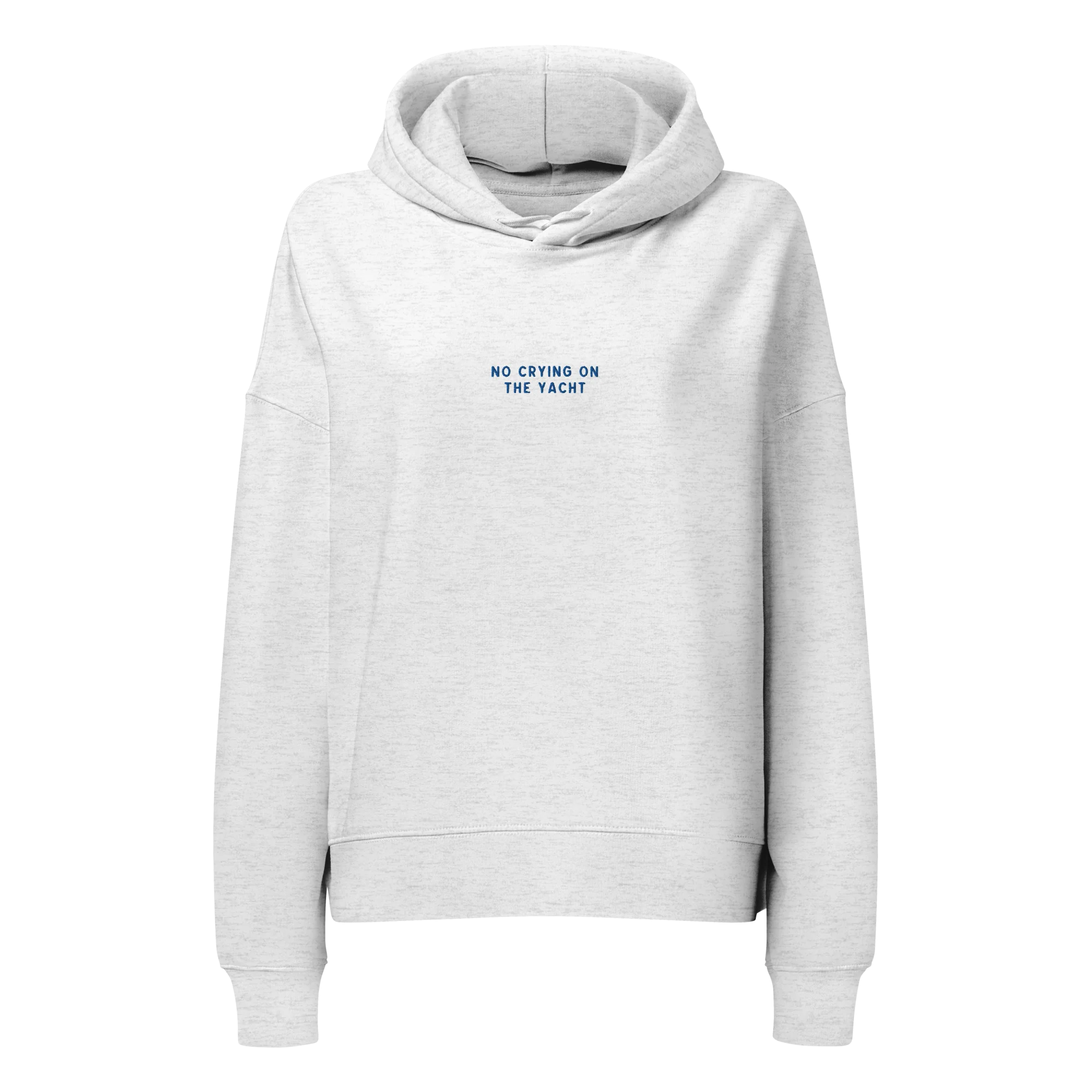 No Crying on the Yacht Embroidered Women’s Organic Hoodie - Image 4