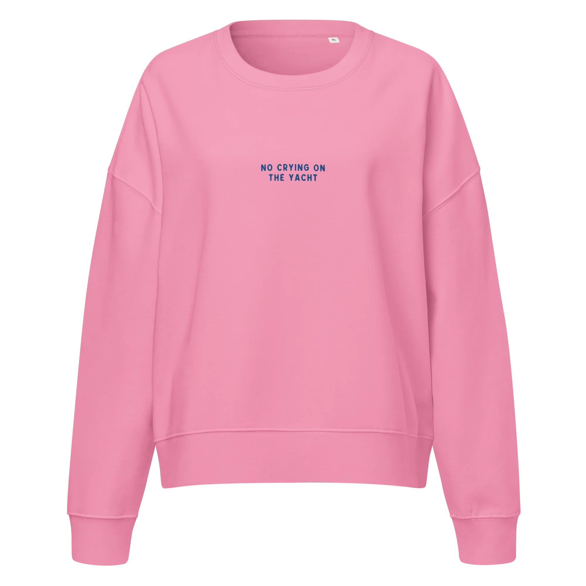 No Crying on the Yacht Embroidered Women’s Organic Sweatshirt - Image 7