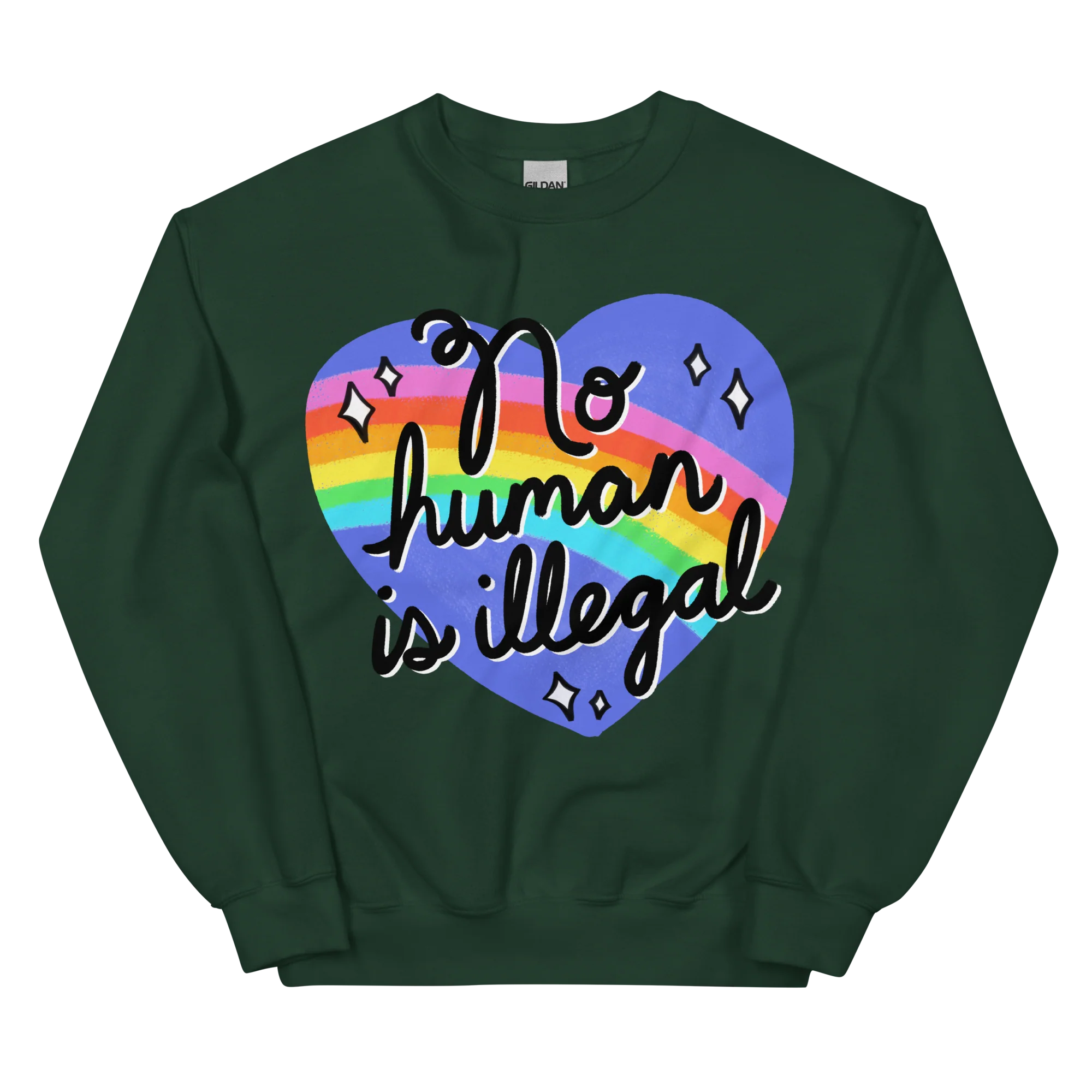 No Human is Illegal Sweatshirt - Image 4
