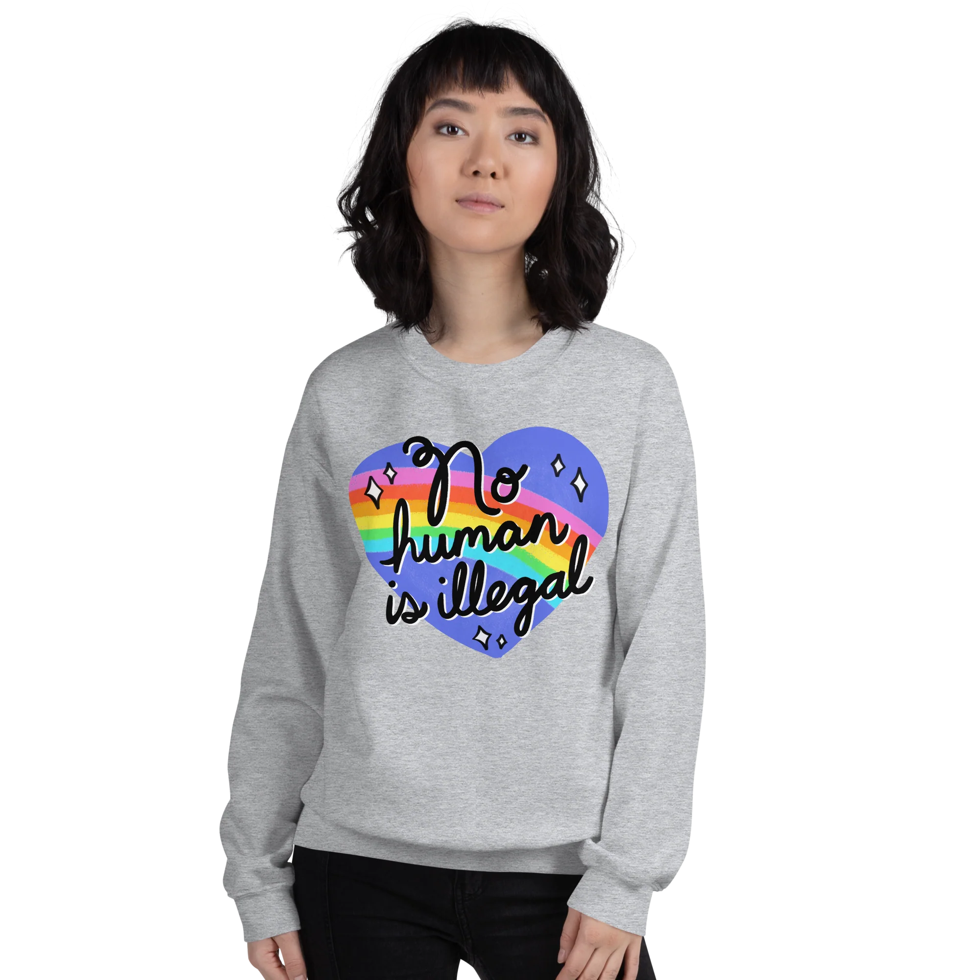 No Human is Illegal Sweatshirt - Image 7