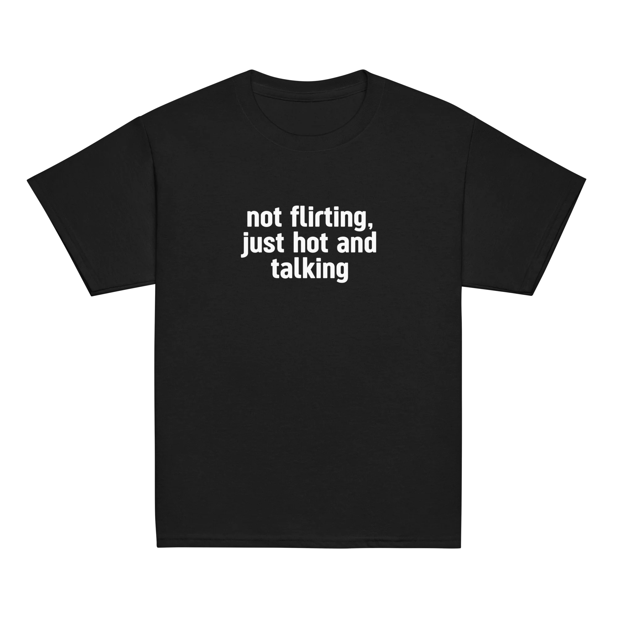 Not Flirting Just Hot and Talking Baby Tee - Image 7