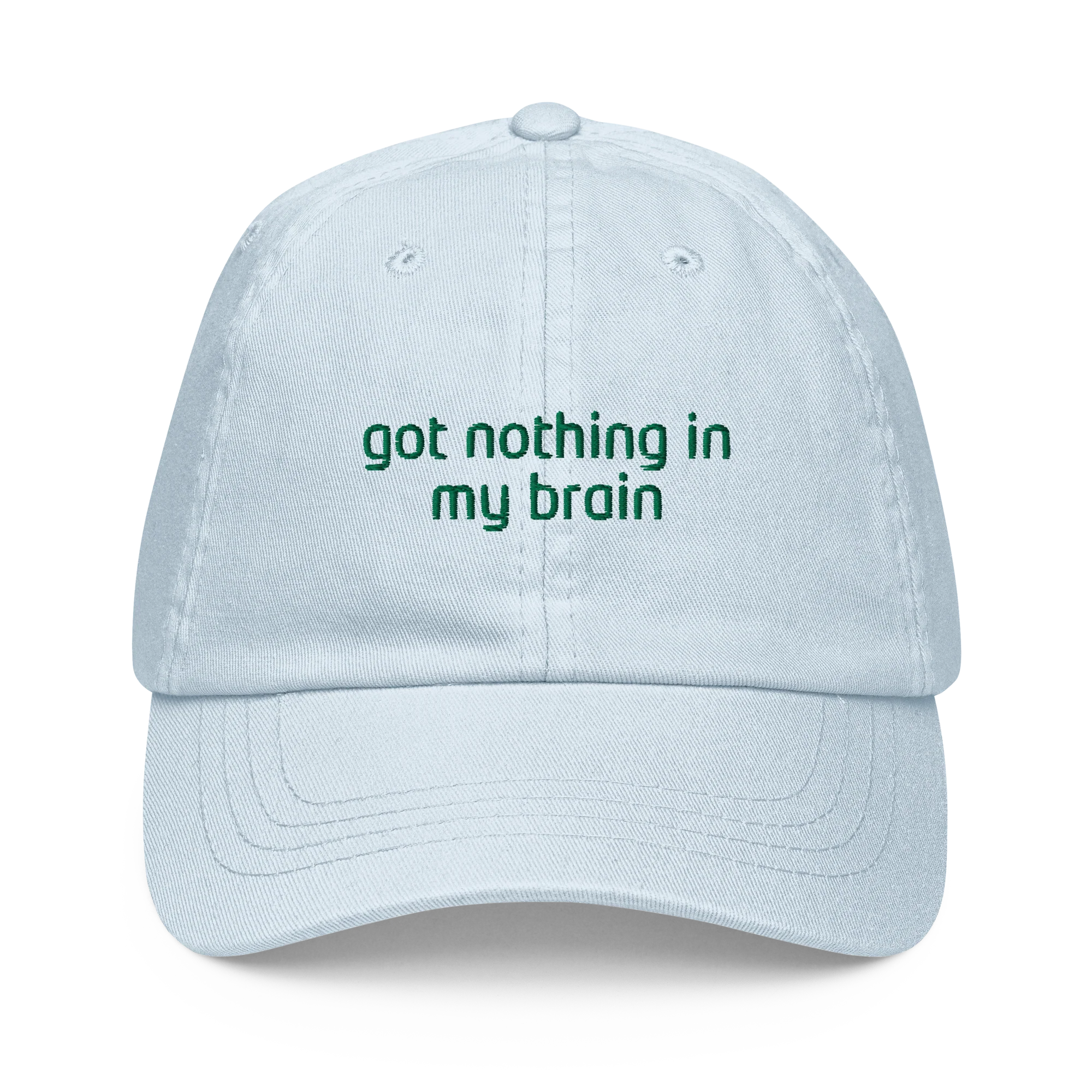 Got Nothing In My Brain Embroidered Pastel Baseball Cap - Image 6