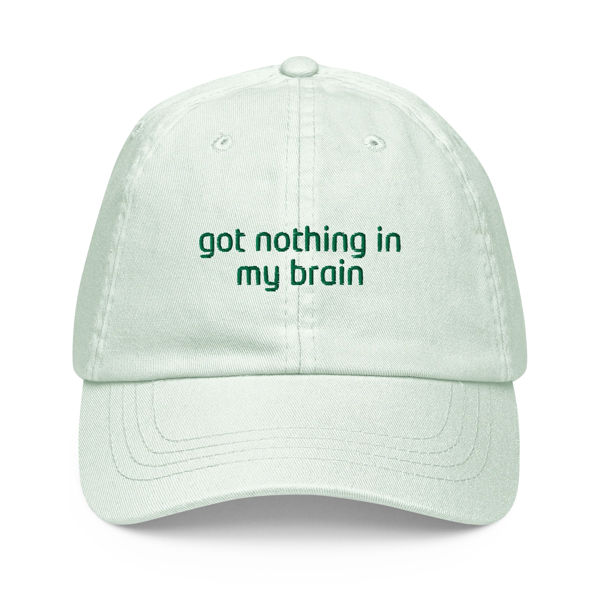 Got Nothing In My Brain Embroidered Pastel Baseball Cap - Image 7