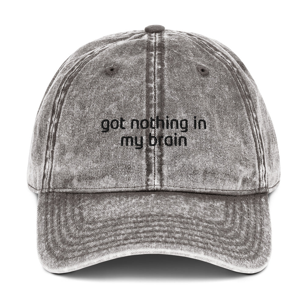 Got Nothing In My Brain Shake It Off Embroidered Vintage Cap - Image 3