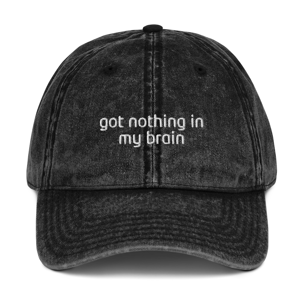Got Nothing In My Brain Shake It Off Embroidered Vintage Cap - Image 6