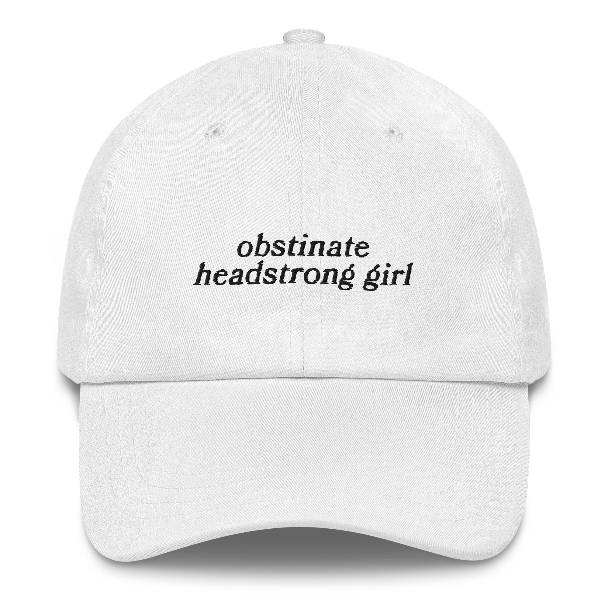 Obstinate Headstrong Girl Jane Austen Embroidered Cap - Image 4