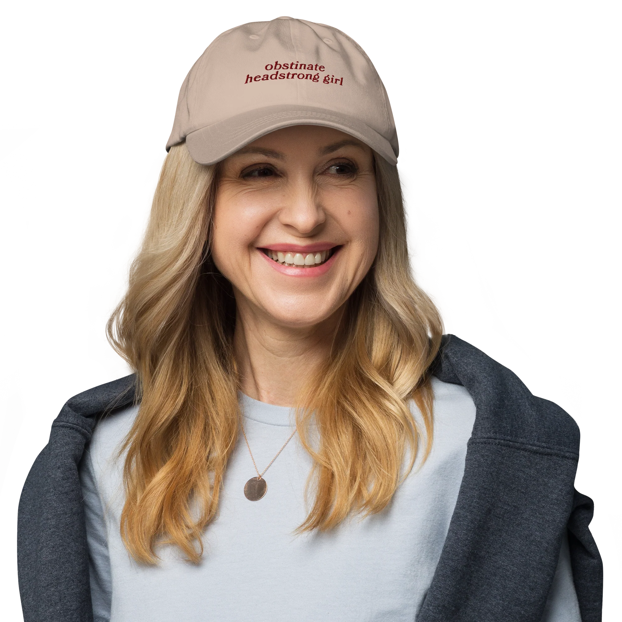 Obstinate Headstrong Girl Jane Austen Embroidered Cap - Image 7