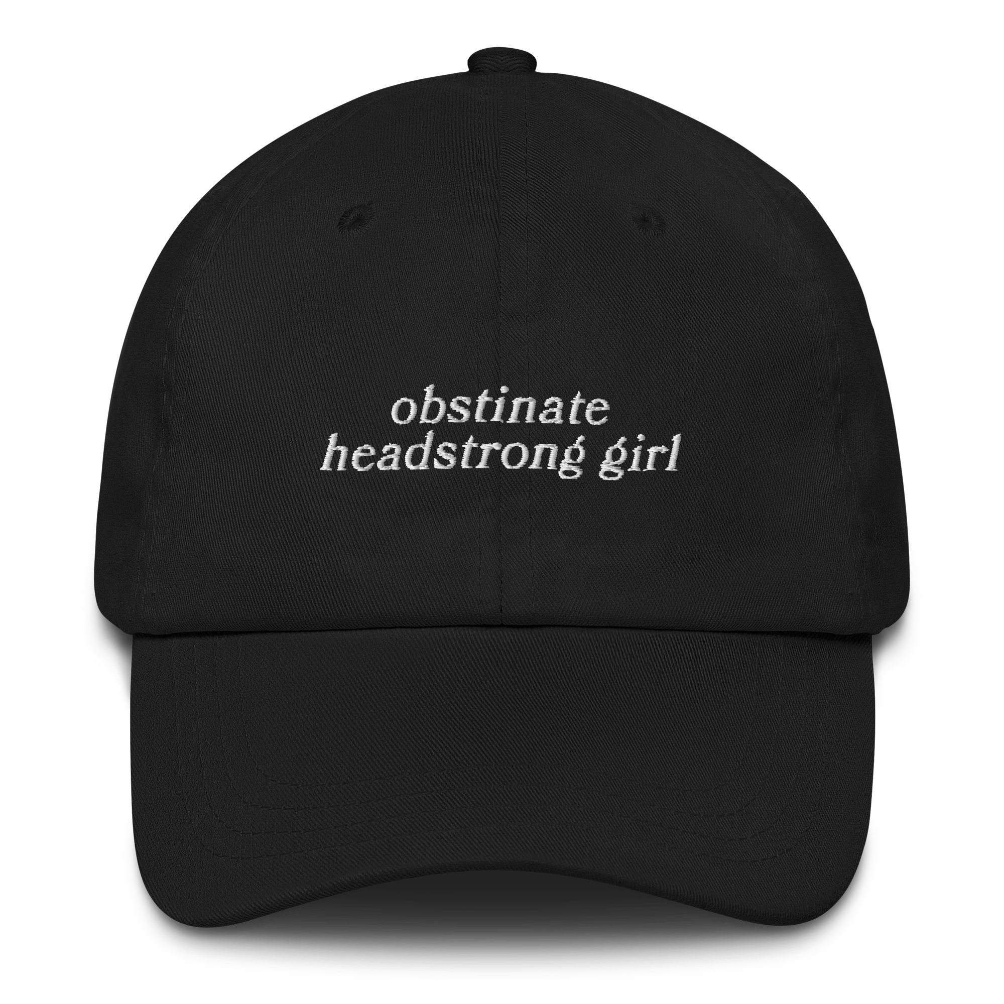 Obstinate Headstrong Girl Jane Austen Embroidered Cap - Image 9