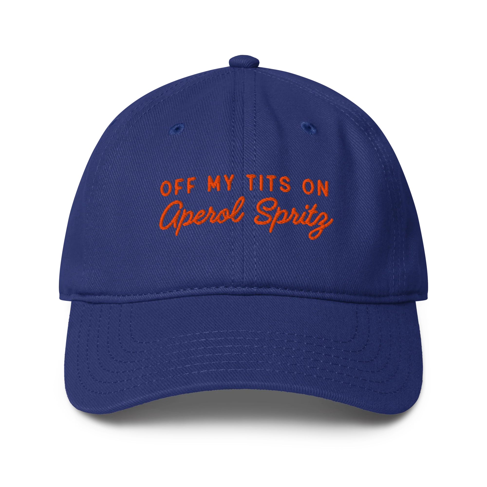 Off My Tits On Aperol Spritz Embroidered Baseball Cap - Image 2