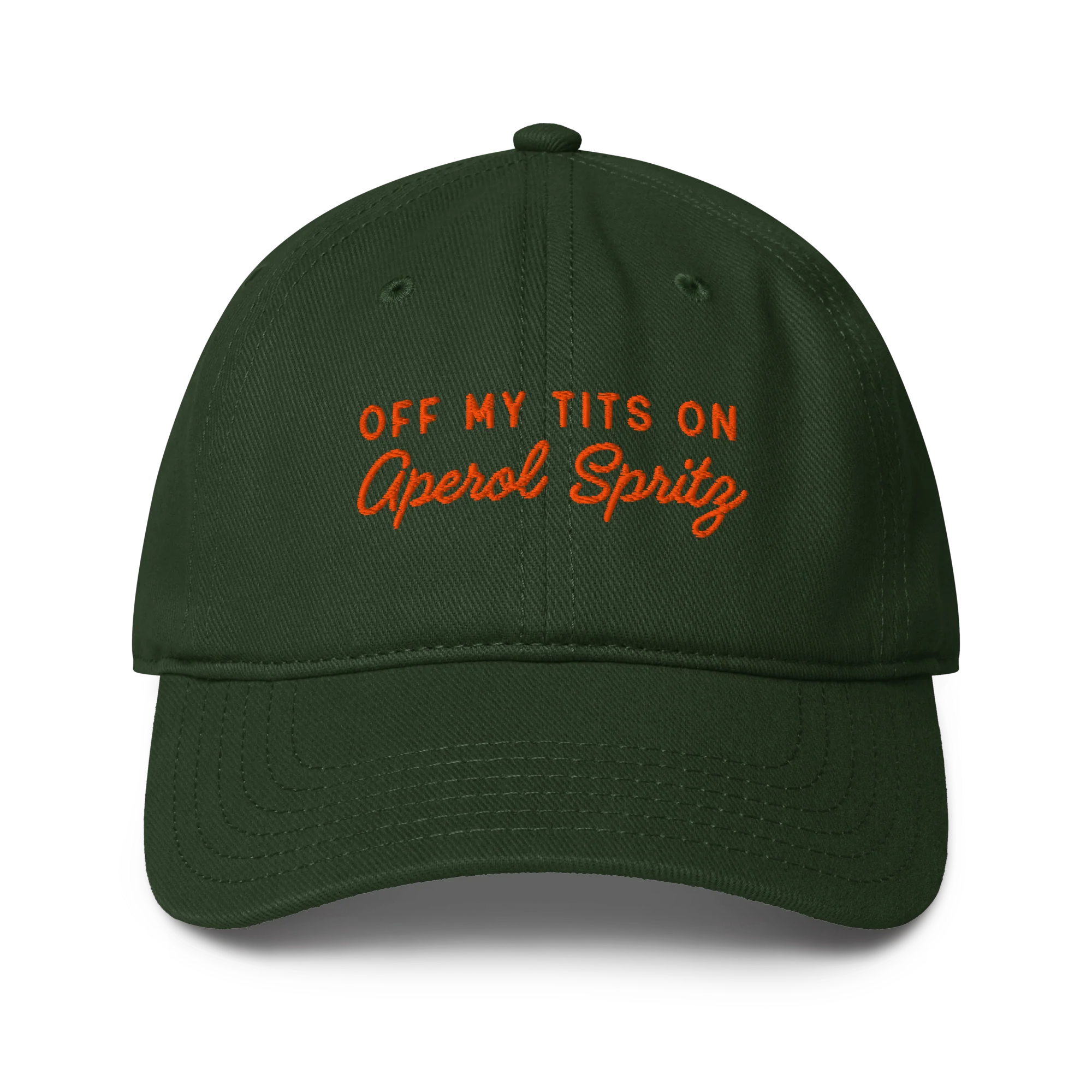 Off My Tits On Aperol Spritz Embroidered Baseball Cap - Image 5
