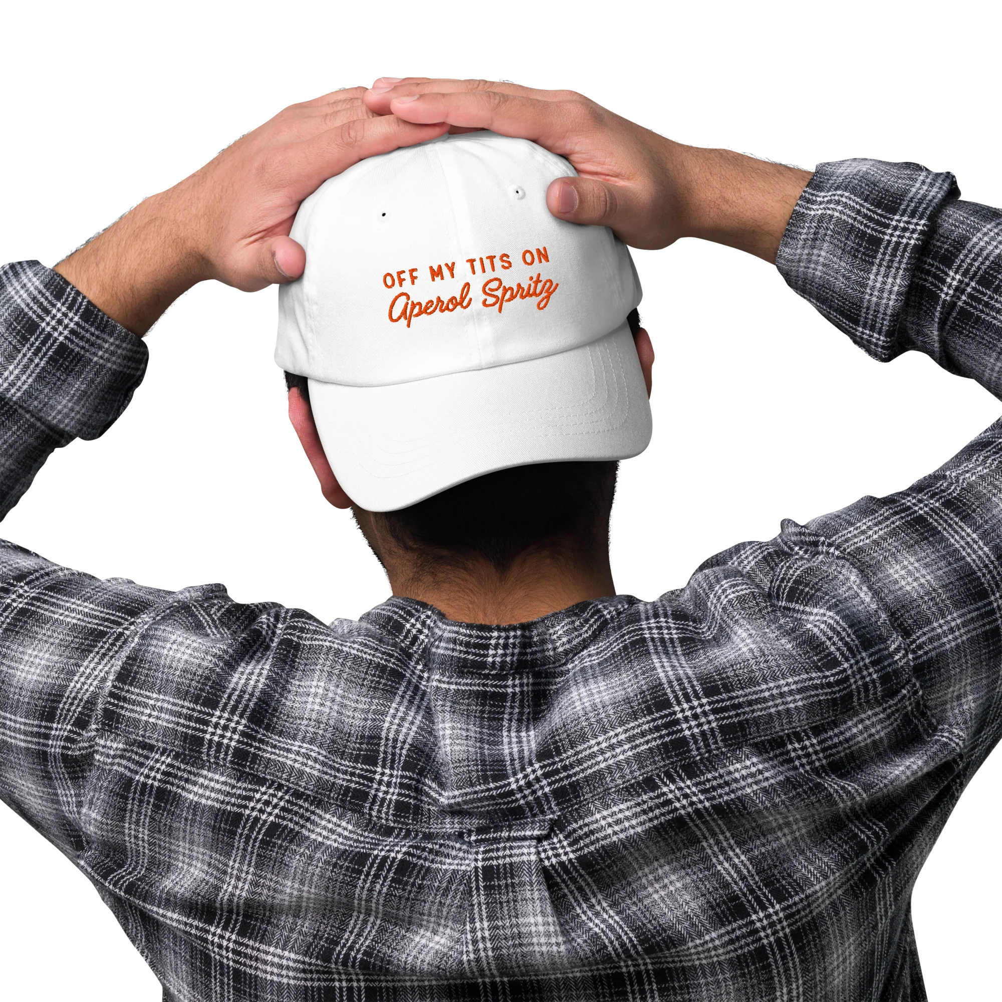Off My Tits On Aperol Spritz Embroidered Cap - Image 6