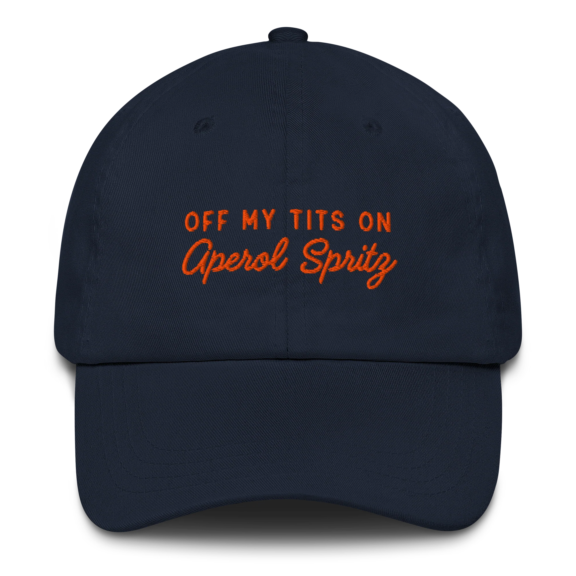 Off My Tits On Aperol Spritz Embroidered Cap - Image 8