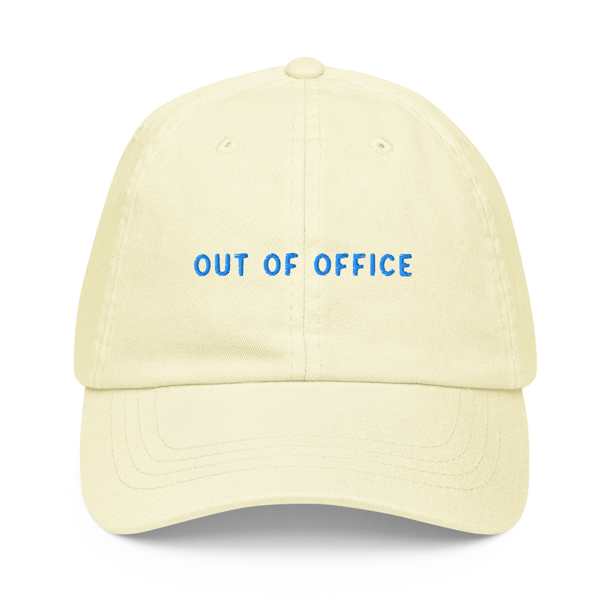 Out of Office Embroidered Pastel Baseball Cap - Image 8