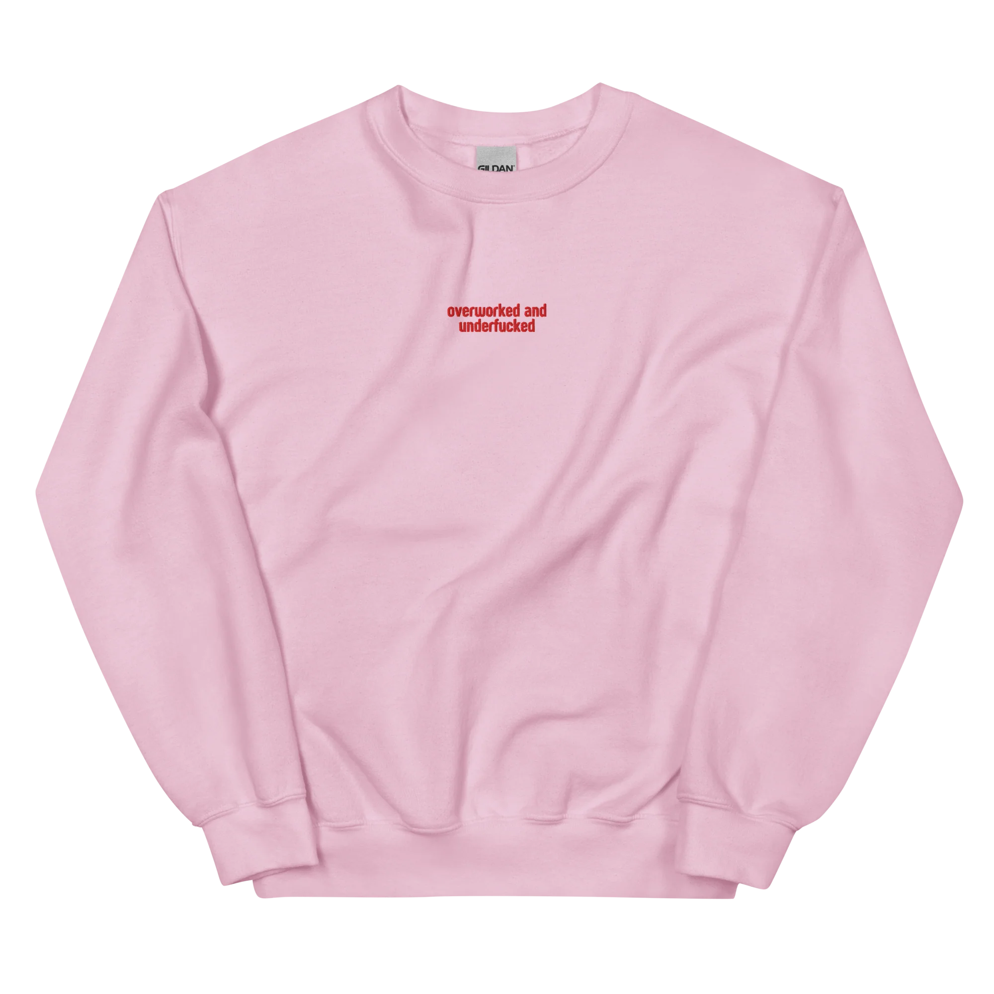 Overworked and Underfucked Embroidered Sweatshirt - Image 5