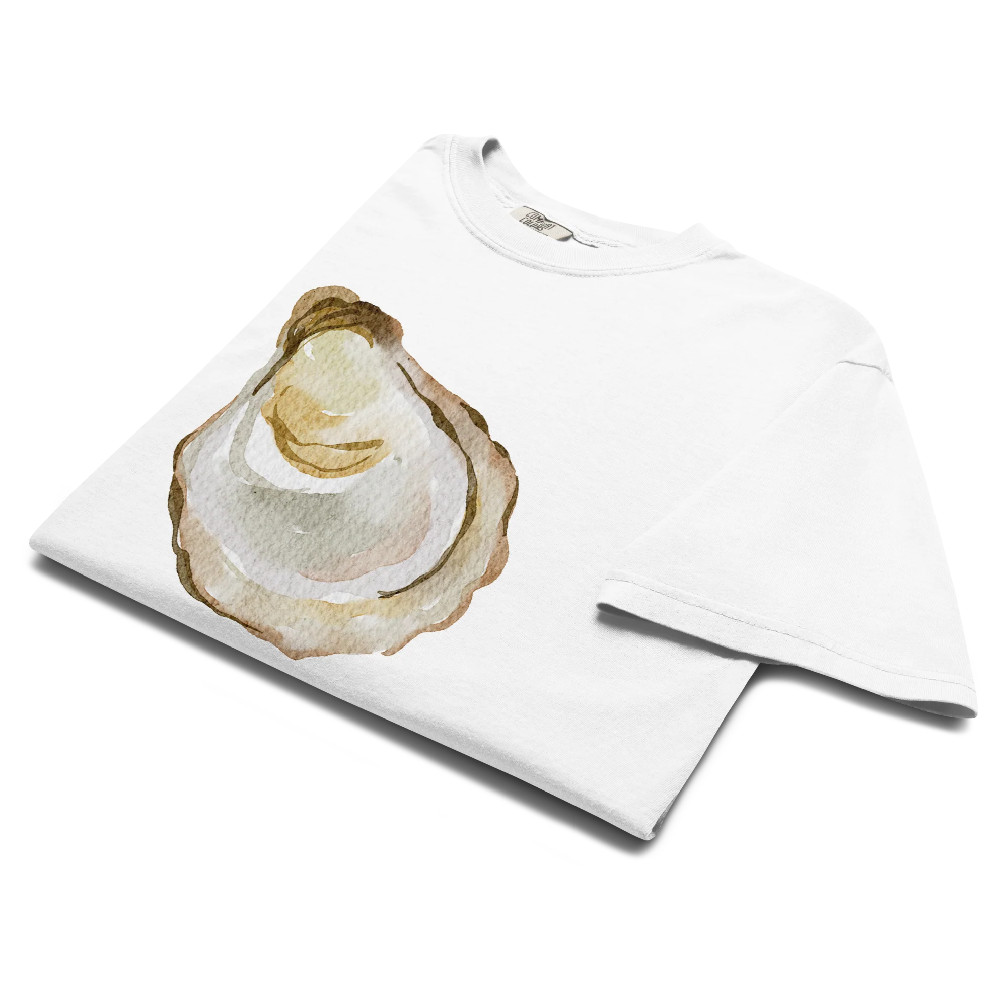 Oyster Watercolor Classic T-Shirt - Image 3