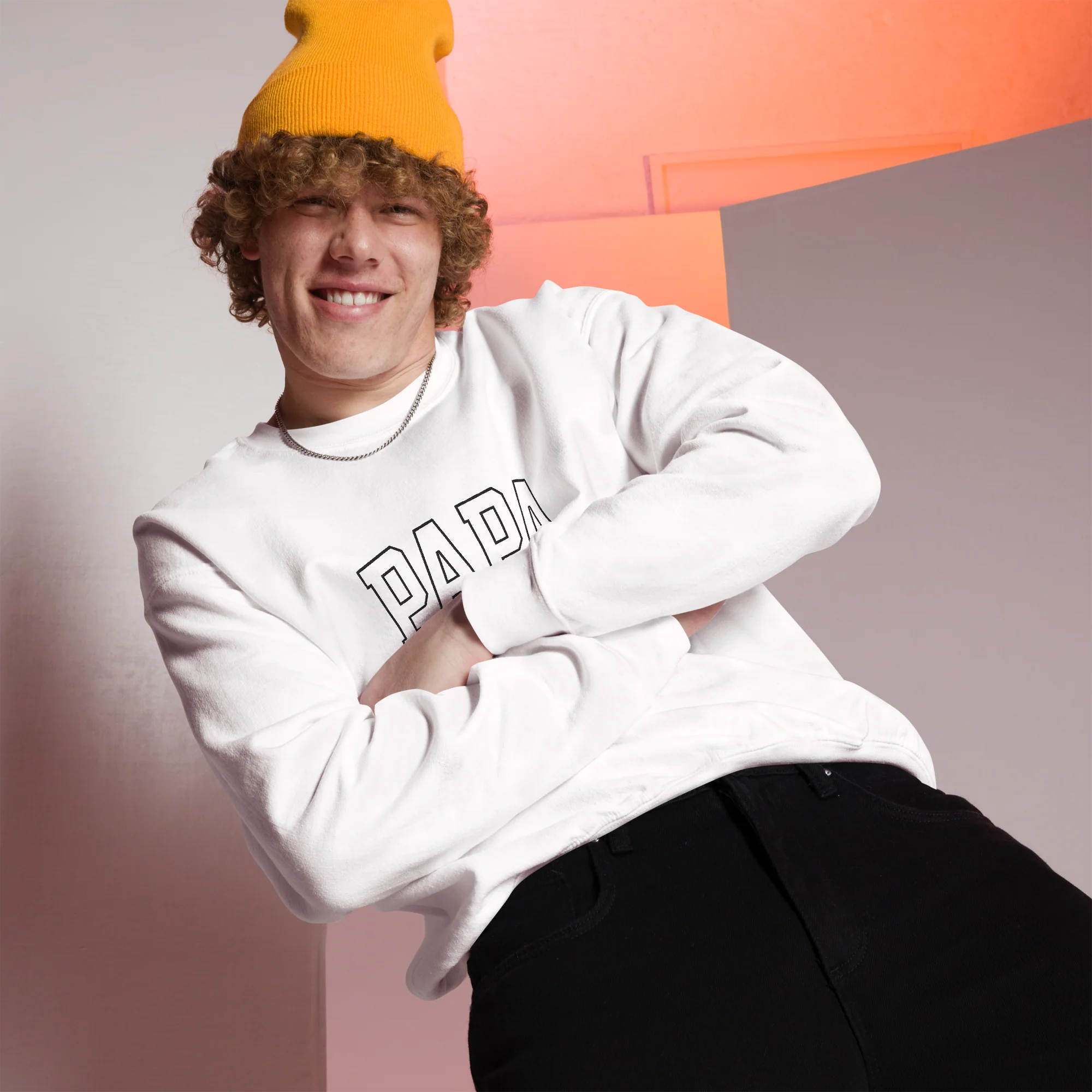Papa Father Varsity Embroidered Sweatshirt - Image 7