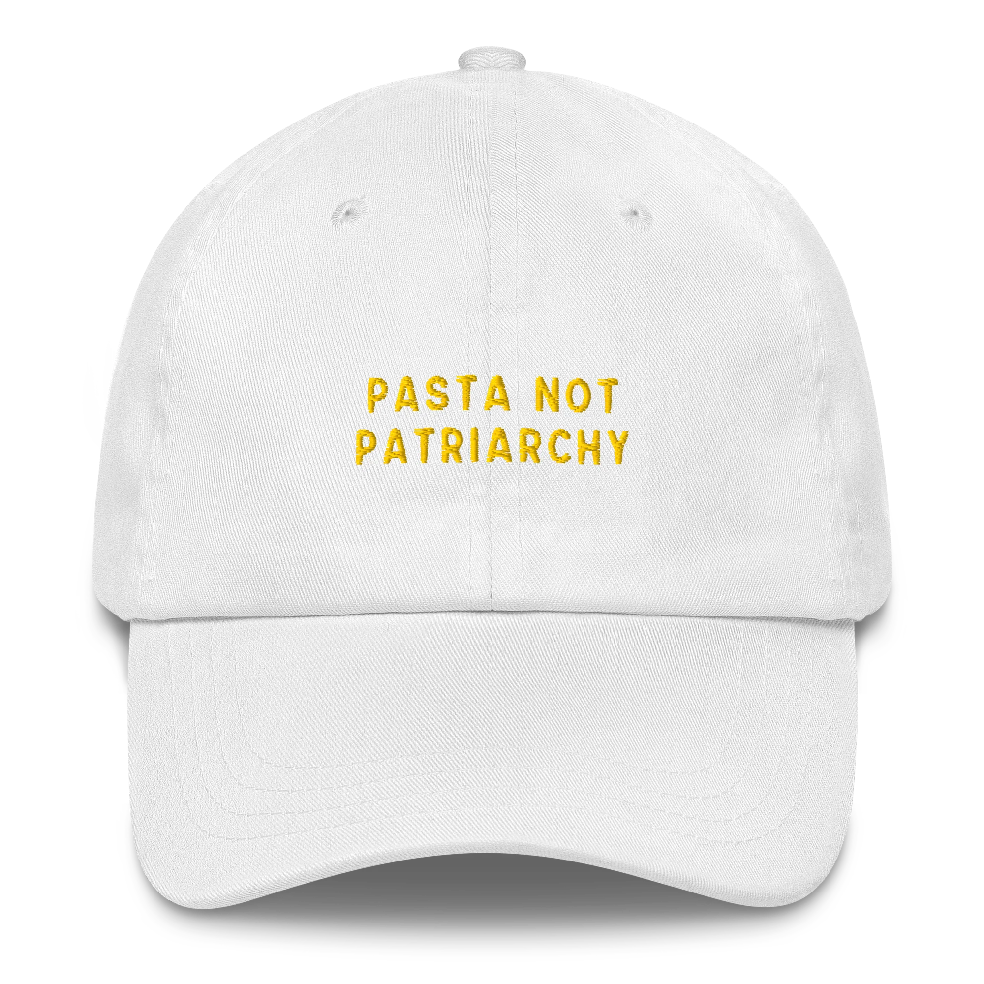 Pasta Not Patriarchy Embroidered Cap - Image 3
