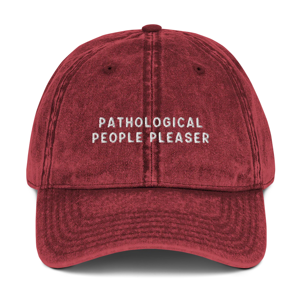Pathological People Pleaser Embroidered Vintage Cap - Image 9