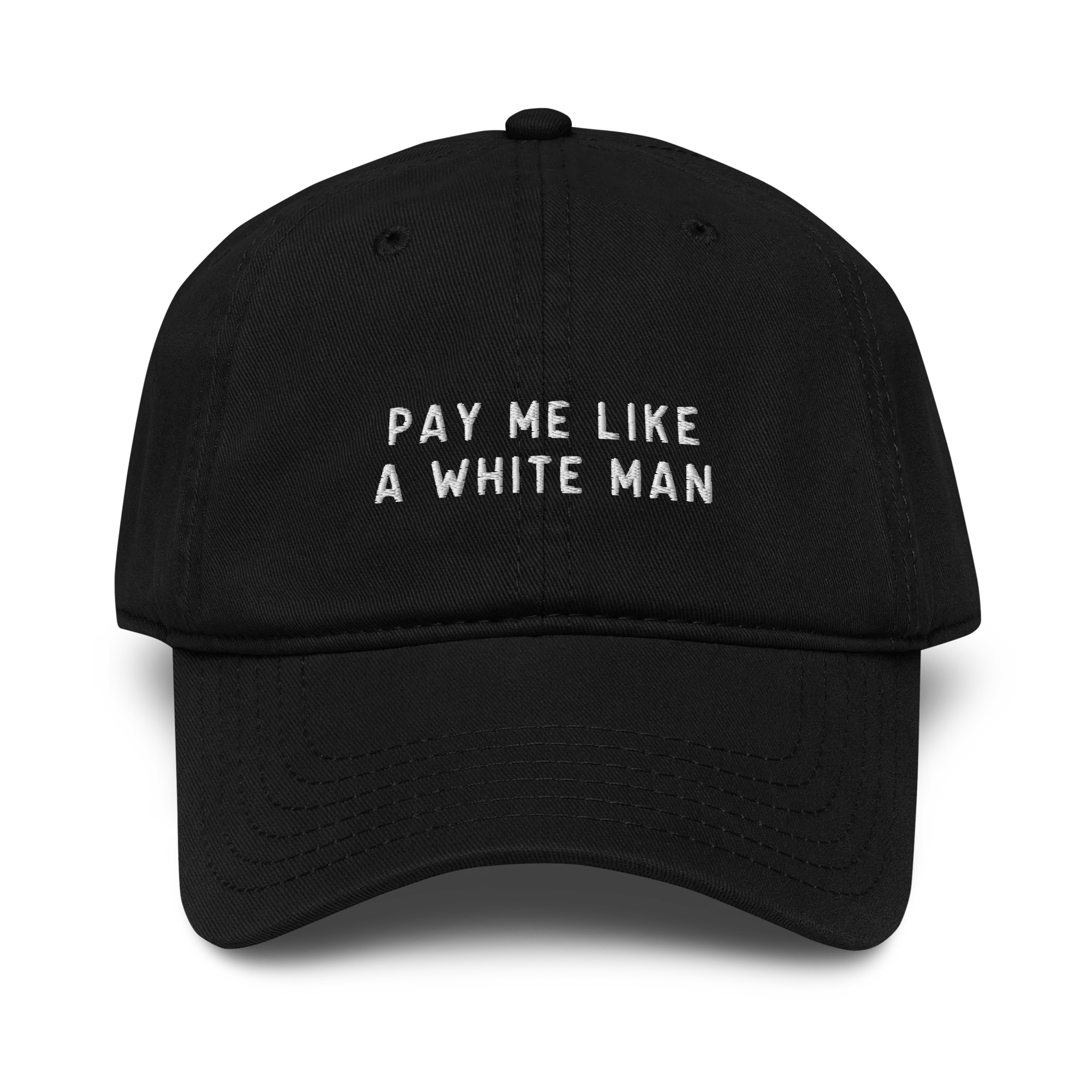 Pay Me Like a White Man Embroidered Vintage Wash Baseball Cap - Image 6
