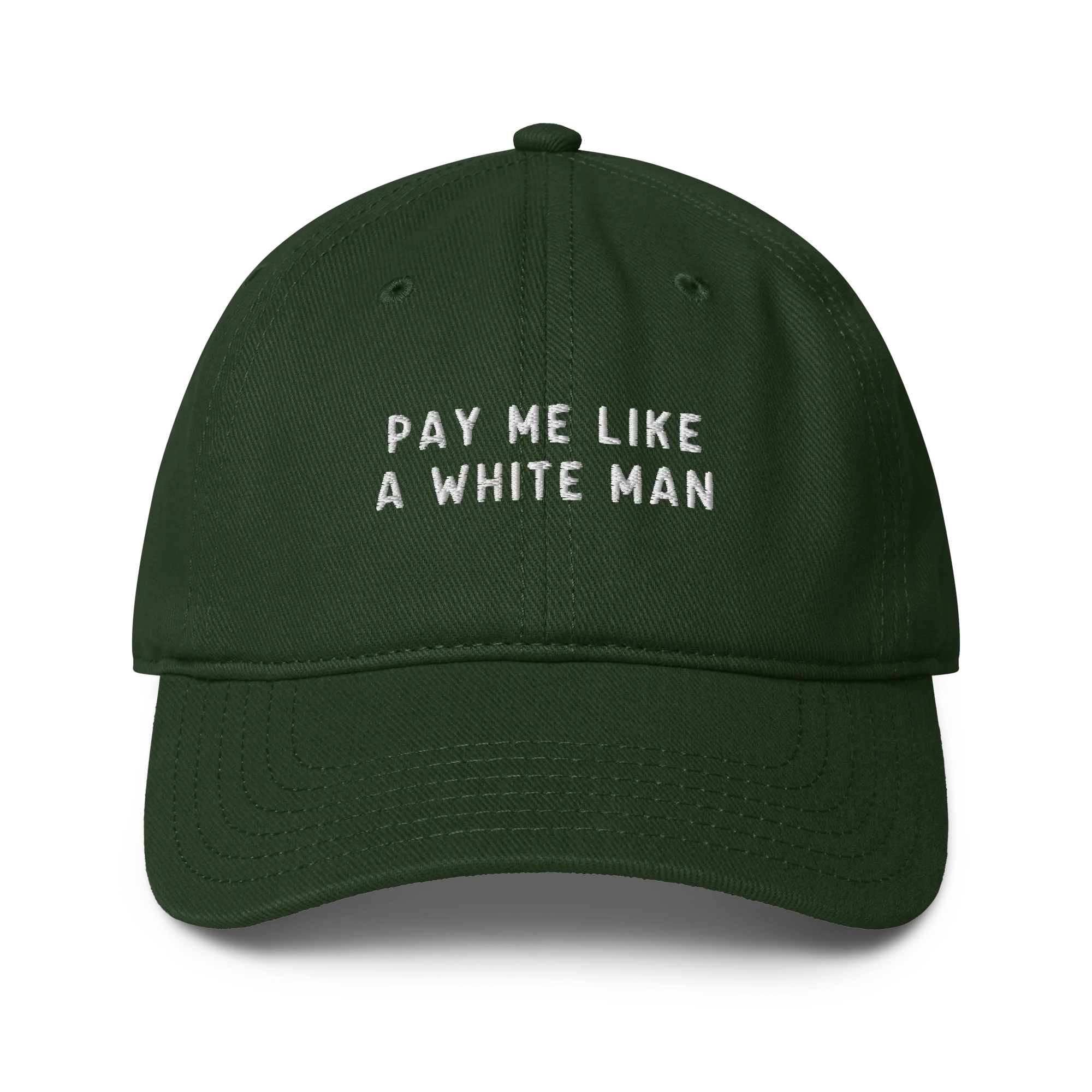 Pay Me Like a White Man Feminist Embroidered Baseball Cap - Image 9