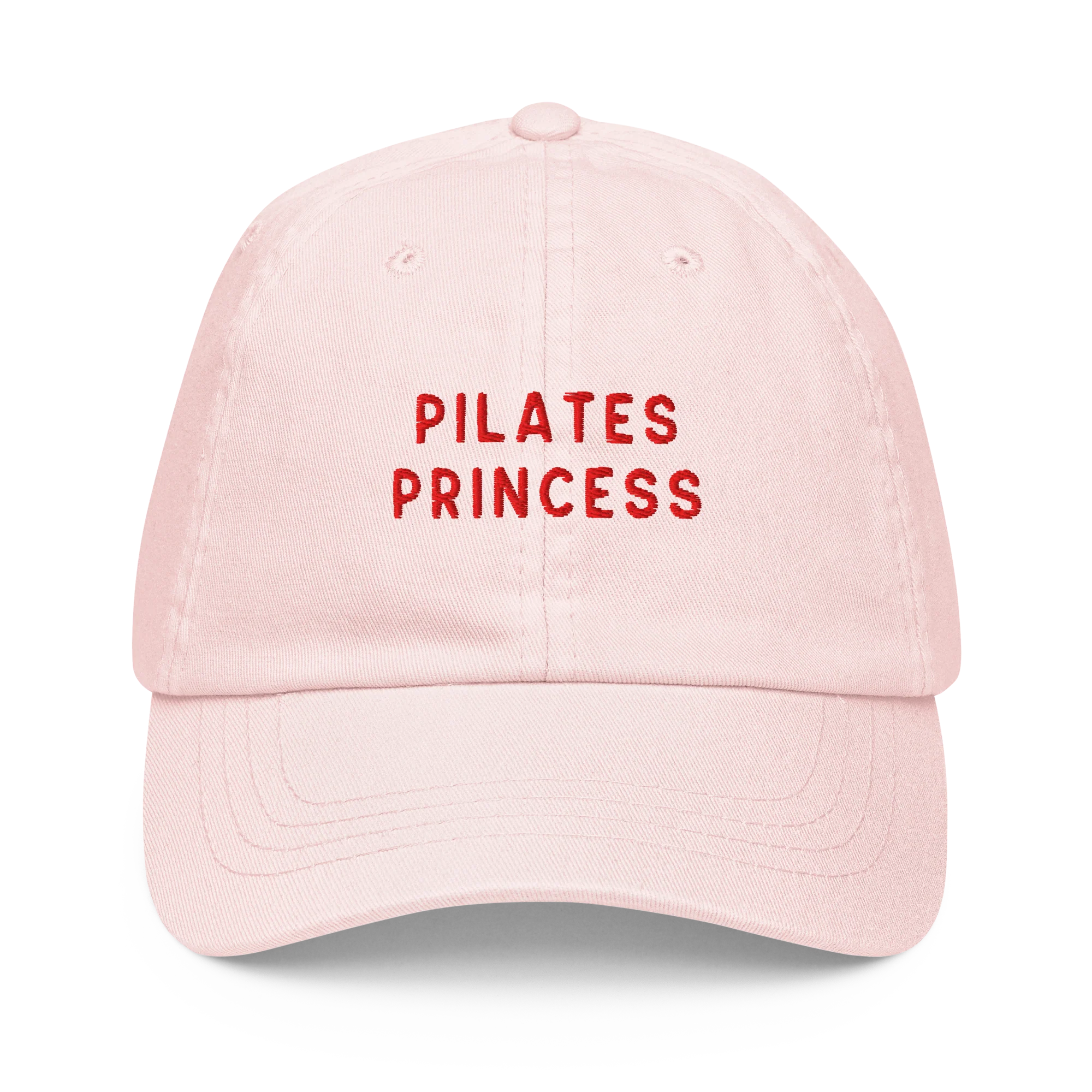 Pilates Princess Embroidered Pastel Baseball Cap - Image 4