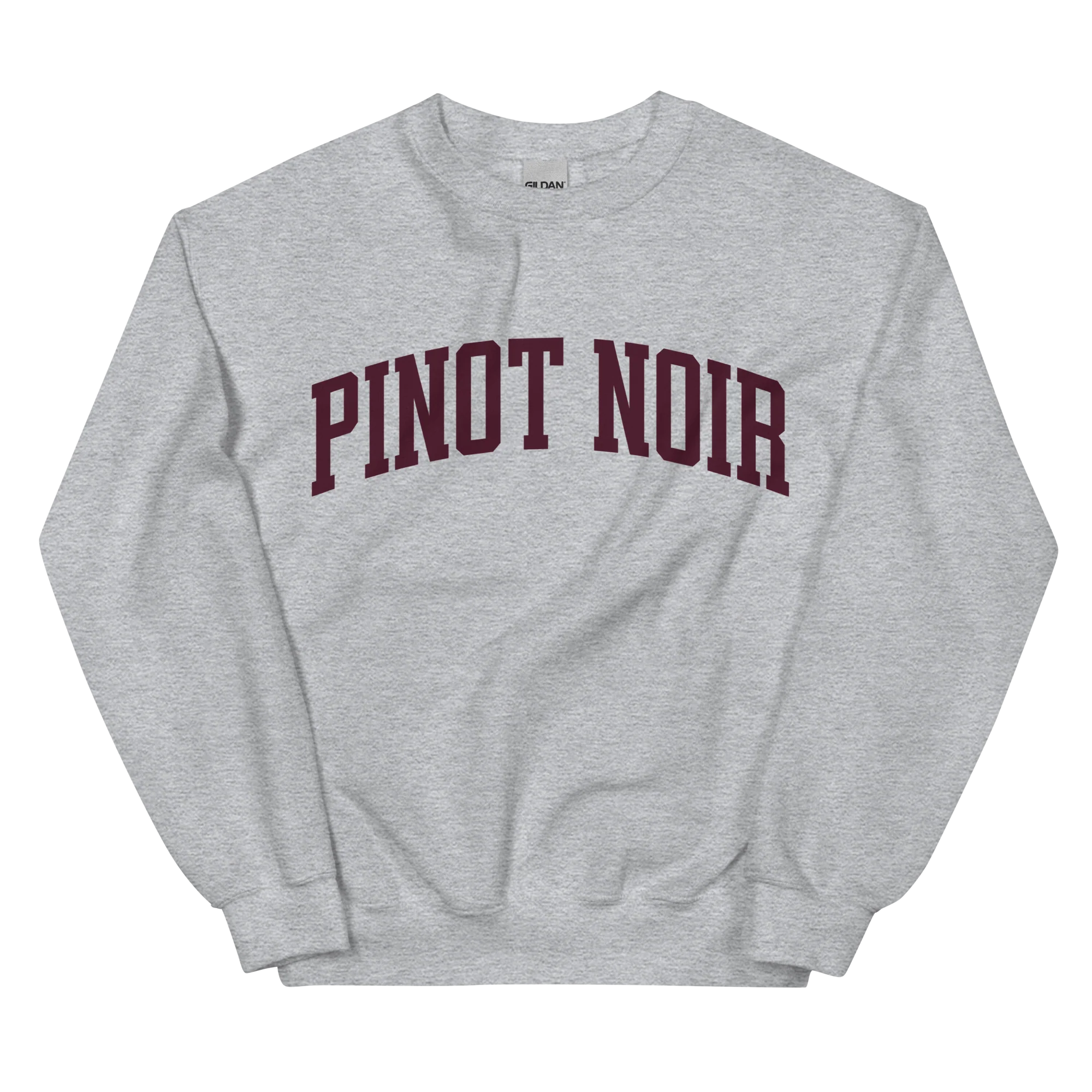 Pinot Noir Red Wine Varsity Sweatshirt - Image 4