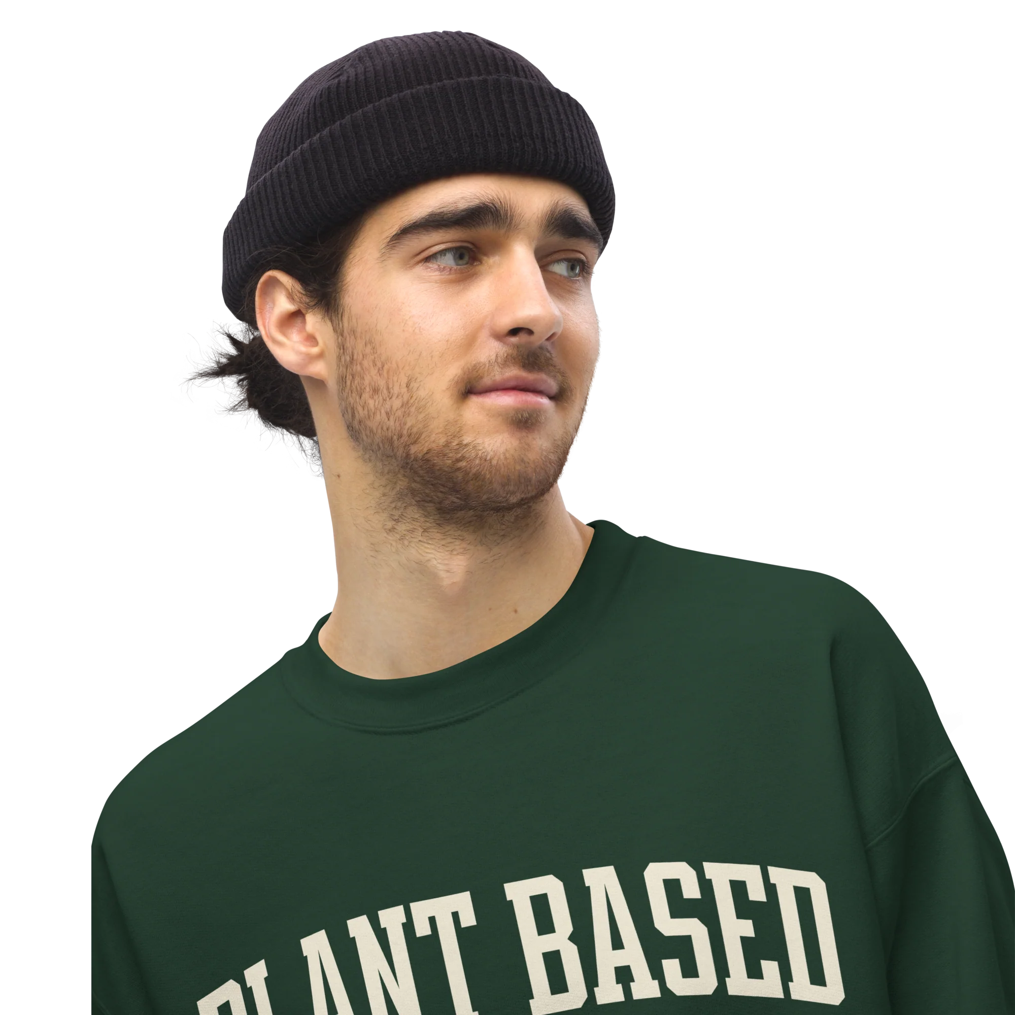 Plant Based Vegetarian Vegan Varsity Sweatshirt - Image 7