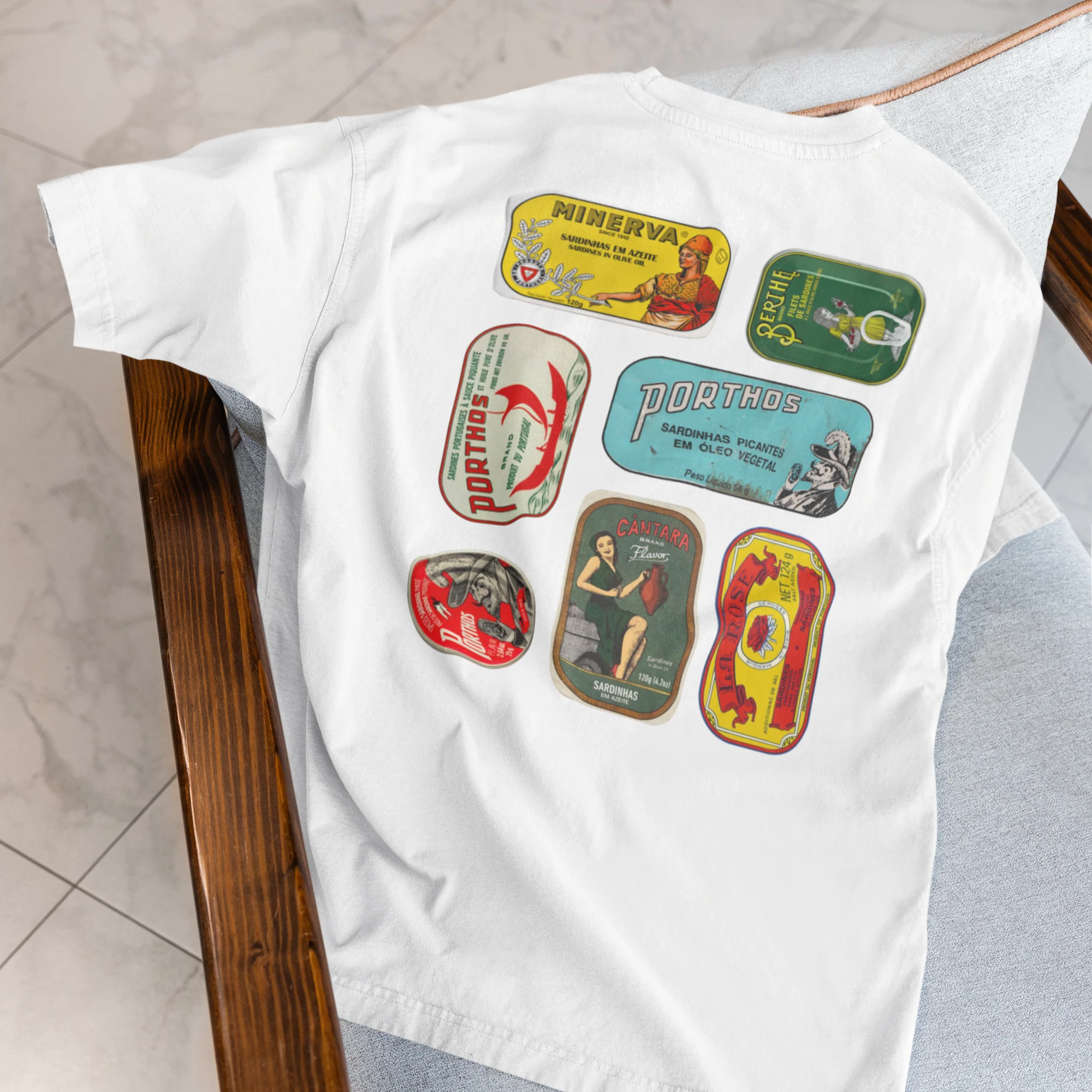 Portuguese Canned Sardines Classic T-Shirt - Image 5