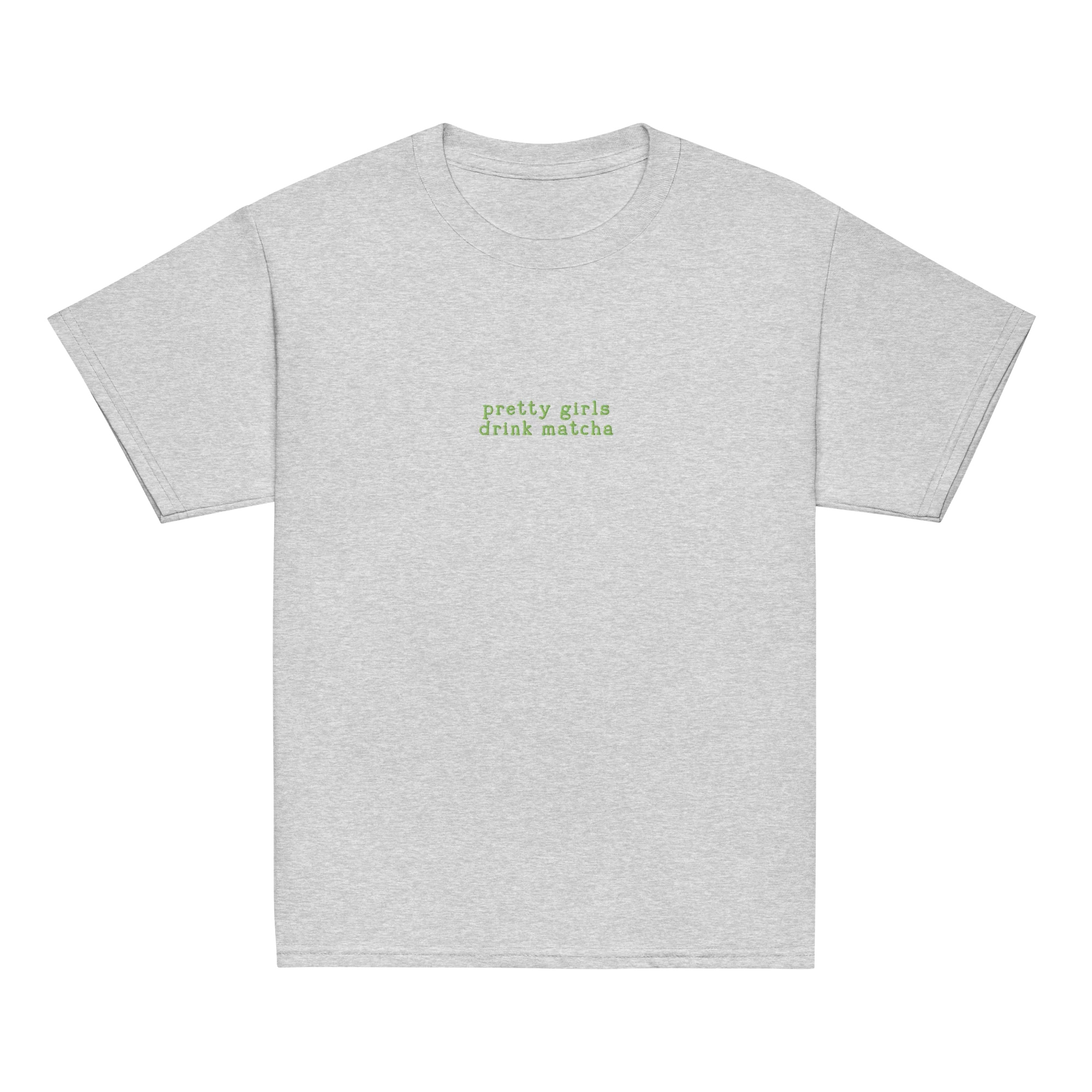 Pretty Girls Drink Matcha Embroidered Baby Tee - Image 11