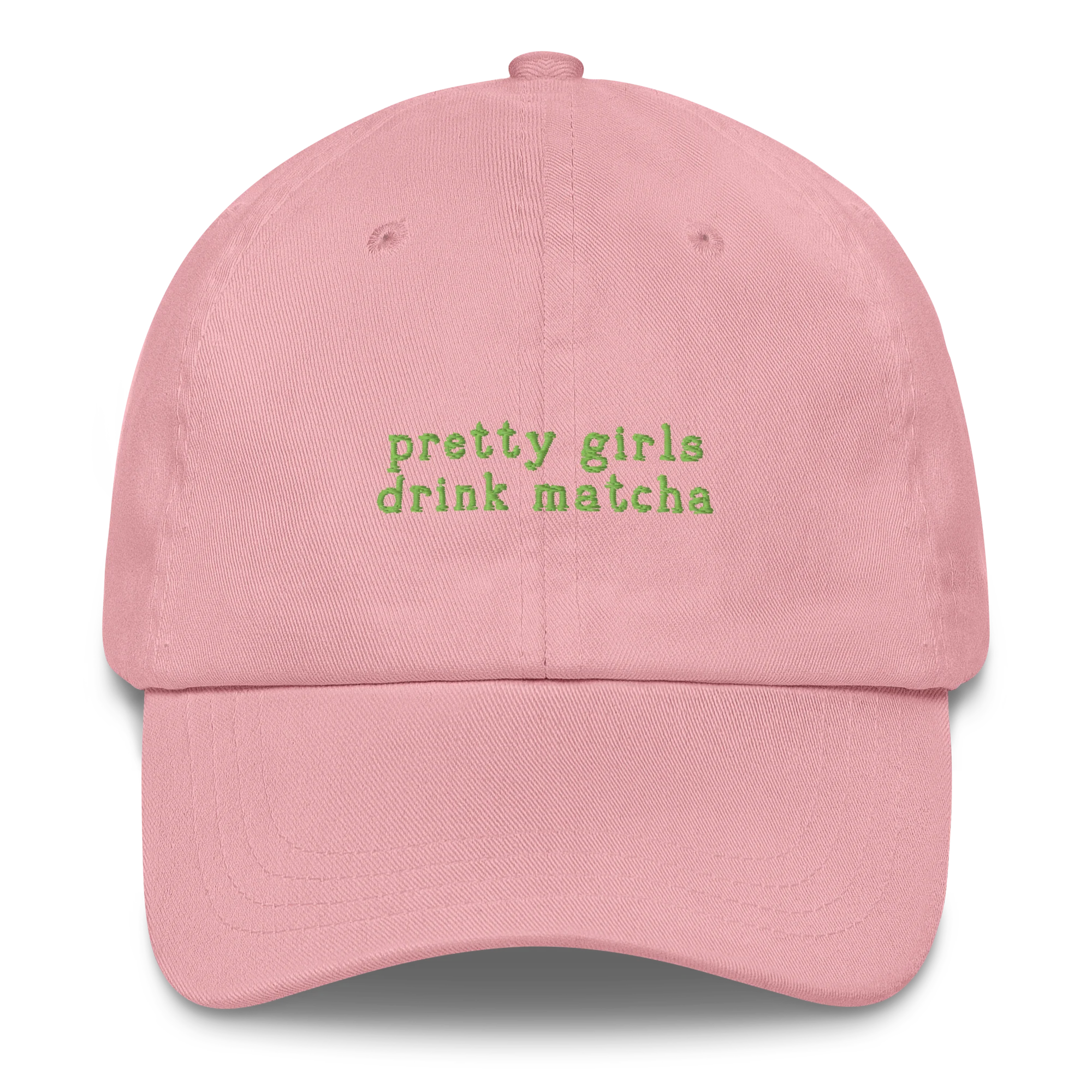 Pretty Girls Drink Matcha Embroidered Cap - Image 5