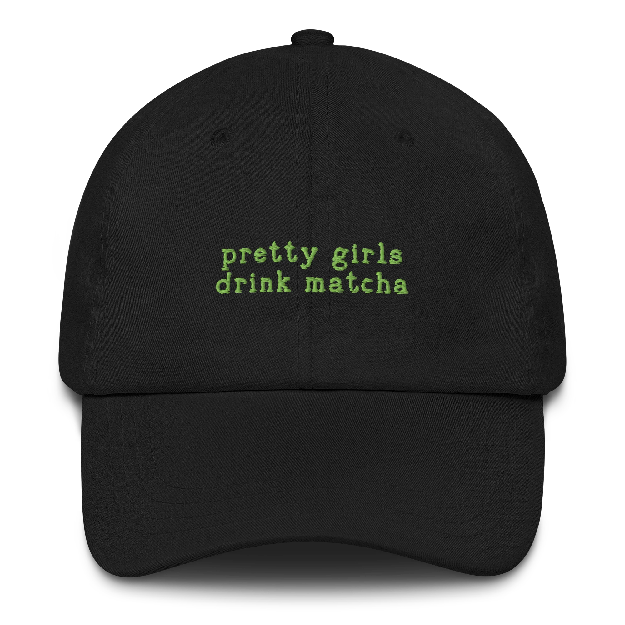 Pretty Girls Drink Matcha Embroidered Cap - Image 8