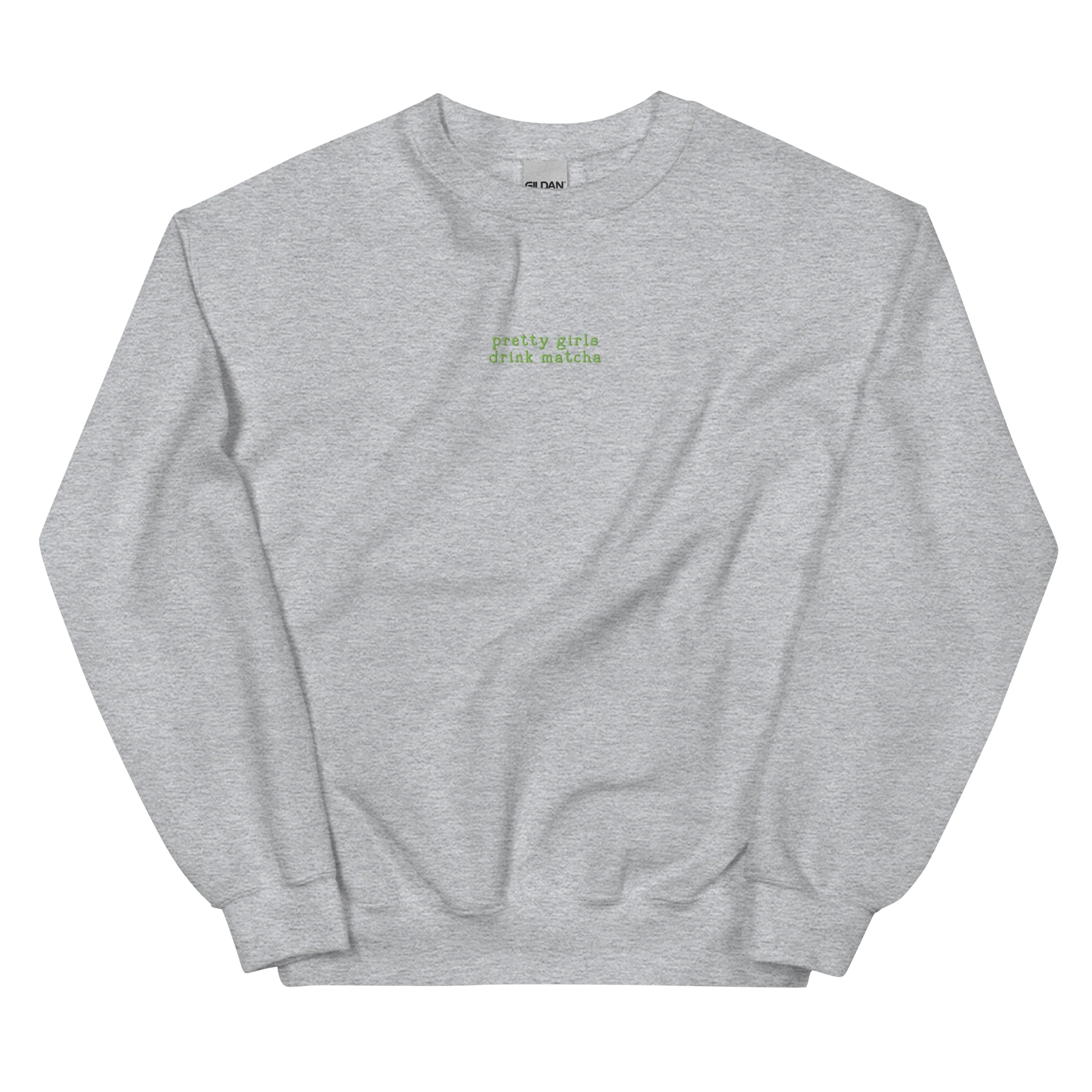 Pretty Girls Drink Matcha Embroidered Sweatshirt - Image 4