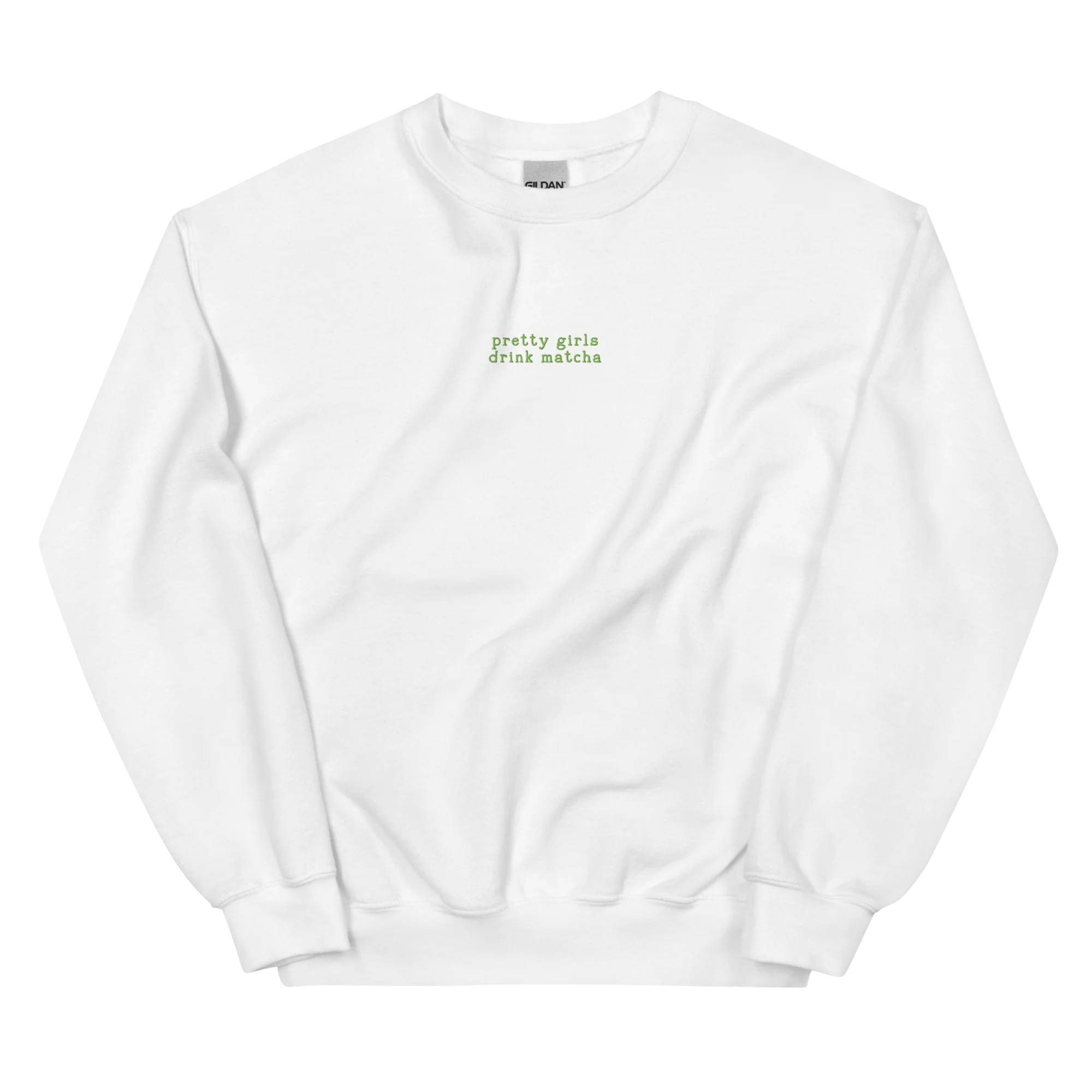 Pretty Girls Drink Matcha Embroidered Sweatshirt - Image 5