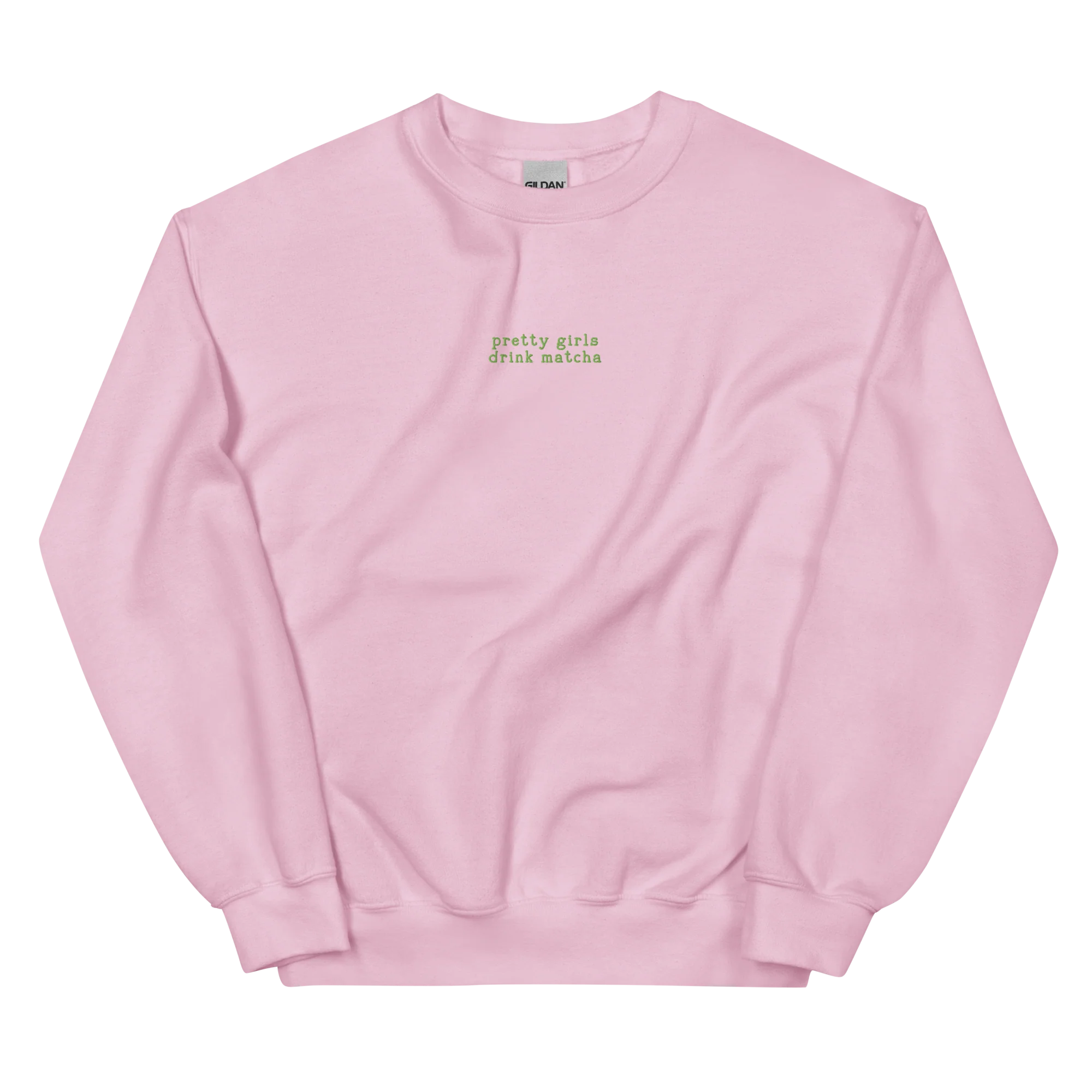Pretty Girls Drink Matcha Embroidered Sweatshirt - Image 8