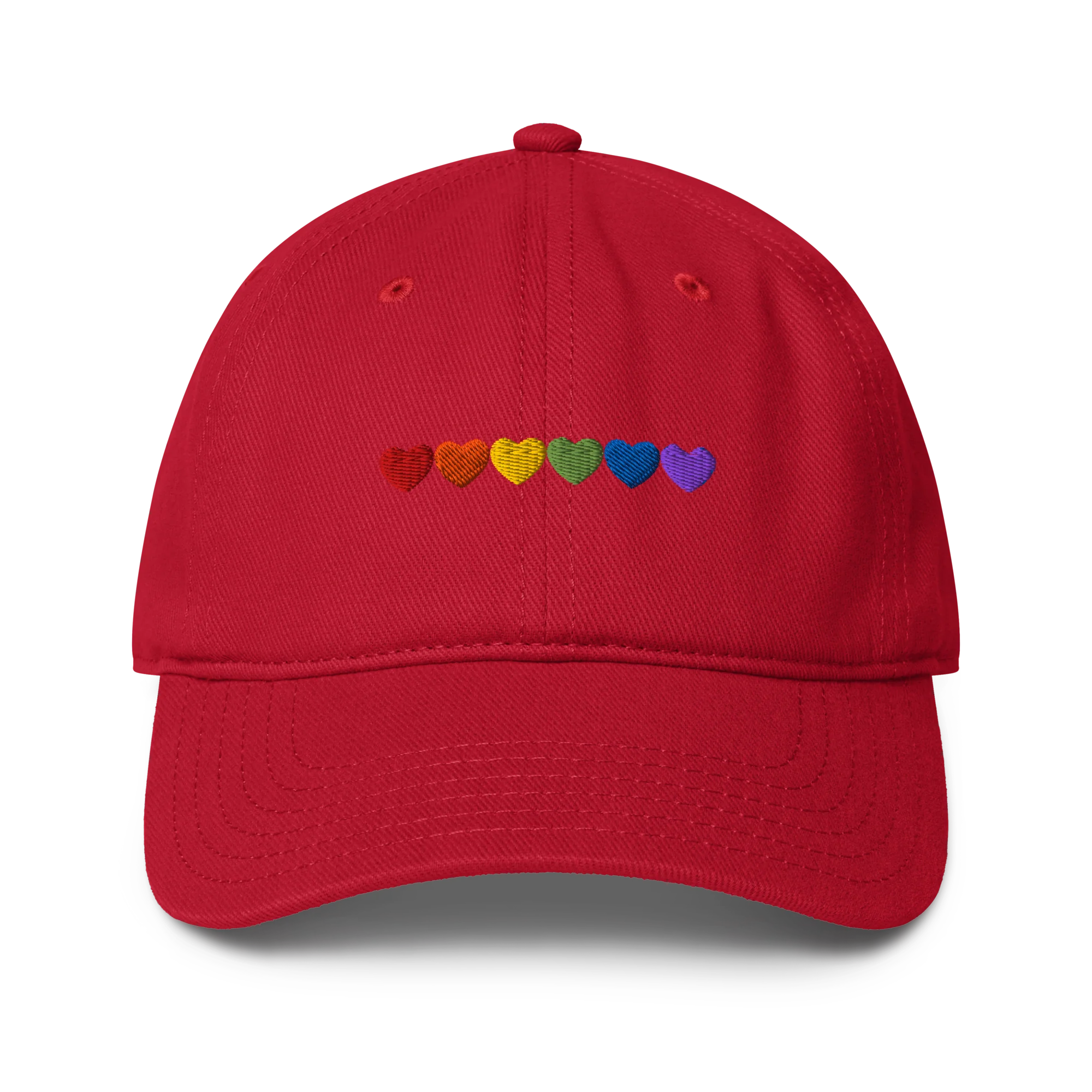 Pride Hearts Embroidered Baseball Cap - Image 10
