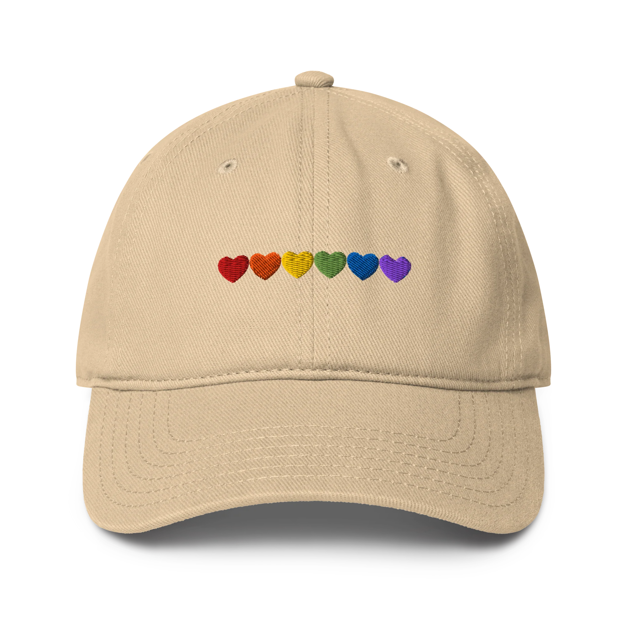 Pride Hearts Embroidered Baseball Cap - Image 4