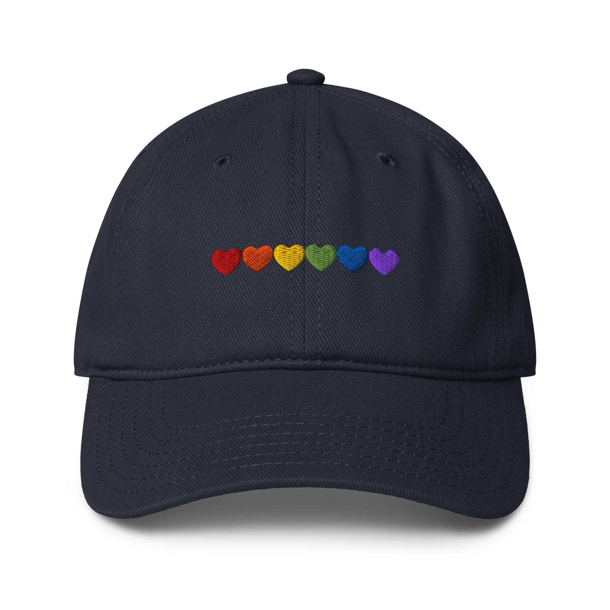 Pride Hearts Embroidered Baseball Cap - Image 5